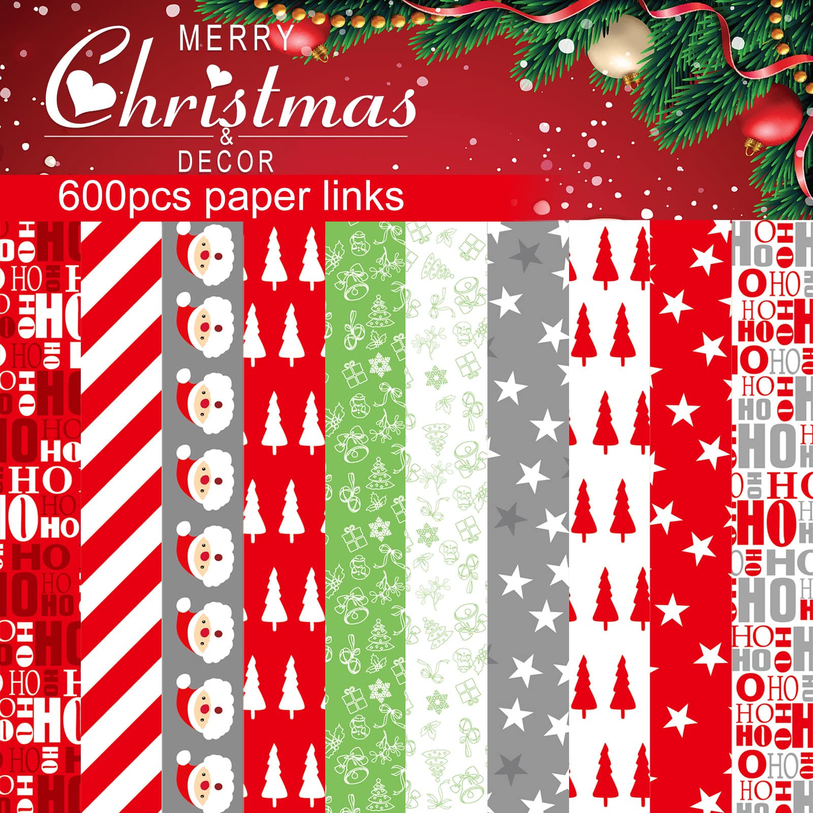 amazon-com-miahart-600pcs-merry-christmas-paper-chains-festive-craft-paper-links-for-festive-party-decorations-arts-crafts-sewing for Free Printable Printable Christmas Paper Chains Amazon.com : MIAHART 600Pcs Merry Christmas Paper Chains Festive Craft Paper Links for Festive Party Decorations : Arts, Crafts & Sewing for Free Printable Printable Christmas Paper Chains