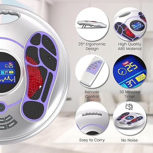 Miniatura 5 de Creliver Masajeador de pies EMS elegible para FSA o HSA para neuropatía, mejora la circulación sanguínea, terapia estimuladora de pies EMS Unidad
