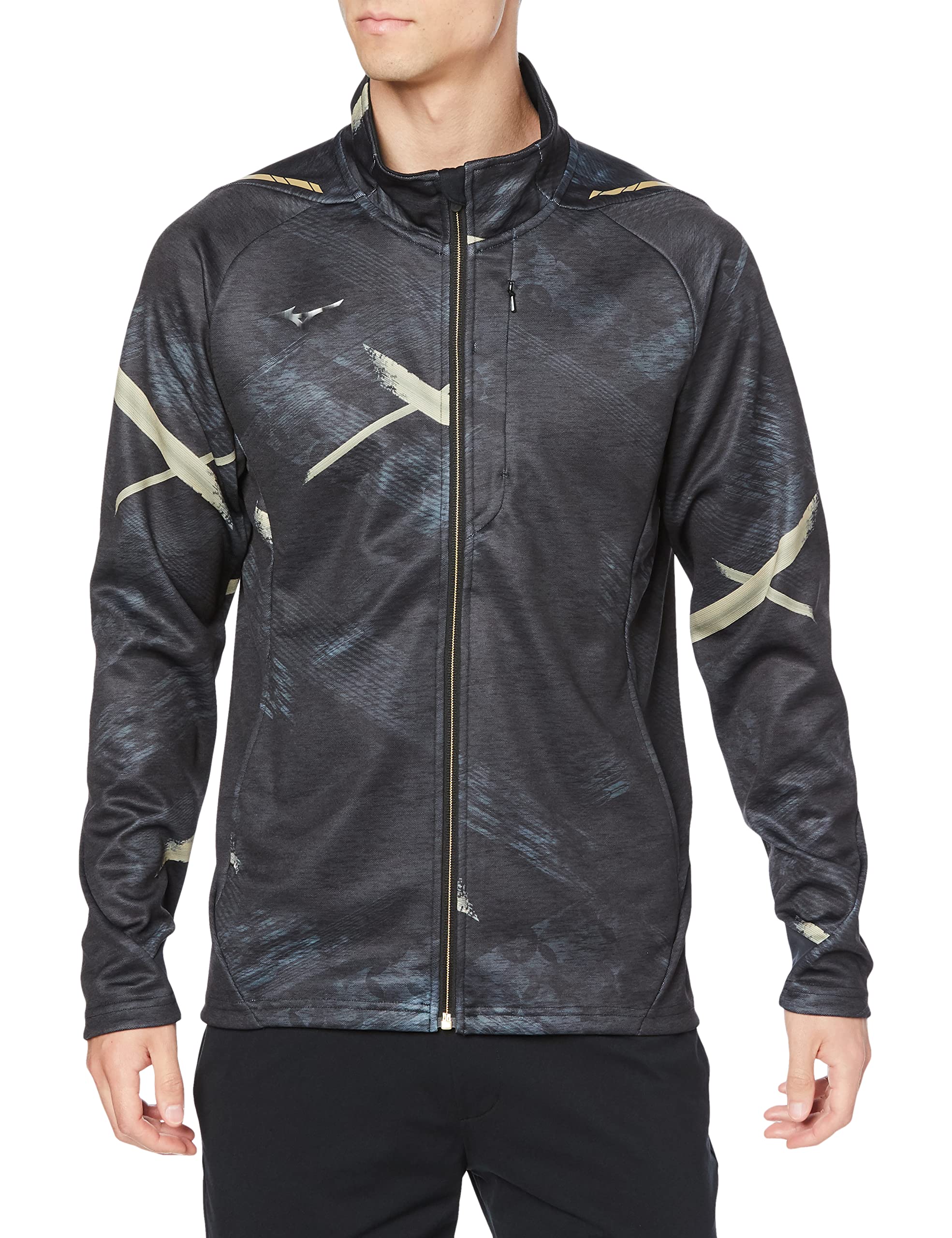 [ミズノ] ストレッチ ウォームアップ ジャケット シナジーデザイン 選手連動柄 上着 ジャージ スポーツ 32MC2001 ブラック Lサイズ Amazon | [ミズノ] トレーニングウェア ストレッチ ウォームアップ