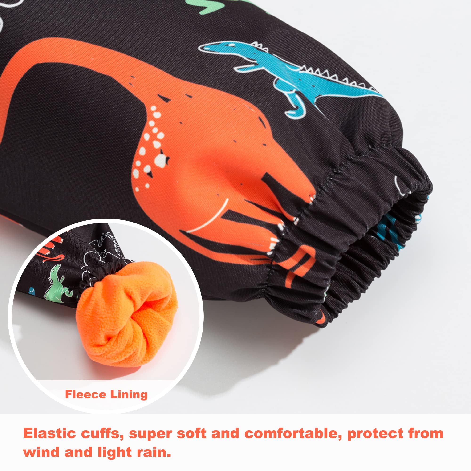 Fewlby Manteaux Imperméables Garçon, Blouson Imperméable pour Enfants Veste de Pluie à Capuche Coupe Vent Veste de Pluie Légère Imprimée Printemps Automne, 5-6 Ans