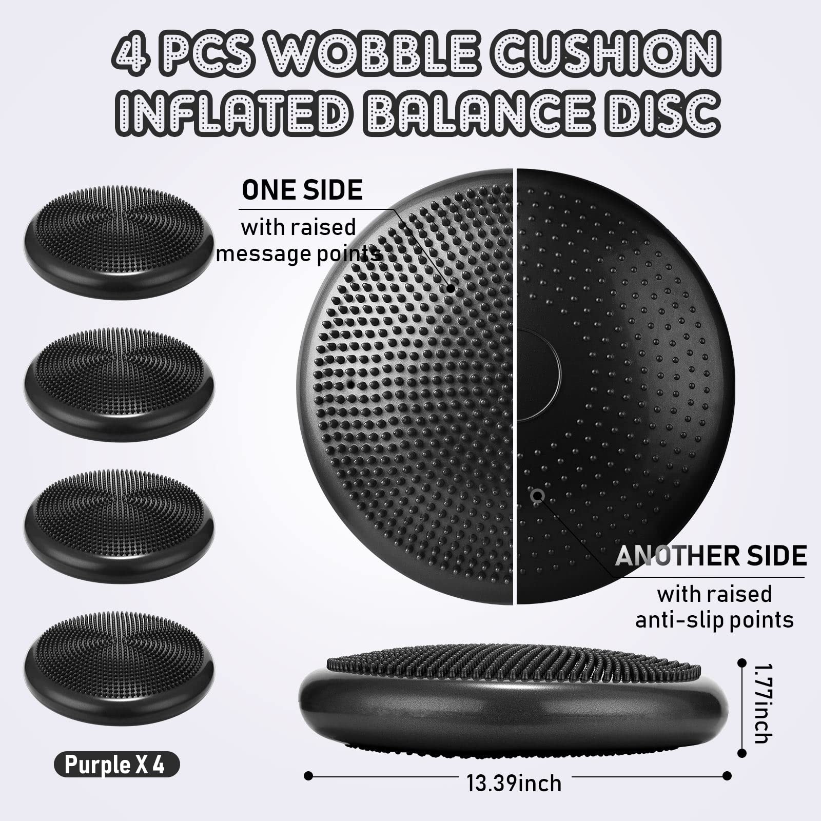 Snapklik.com : Jerify 4 Pcs Wiggle Seat Flexible Inflated Wobble ...