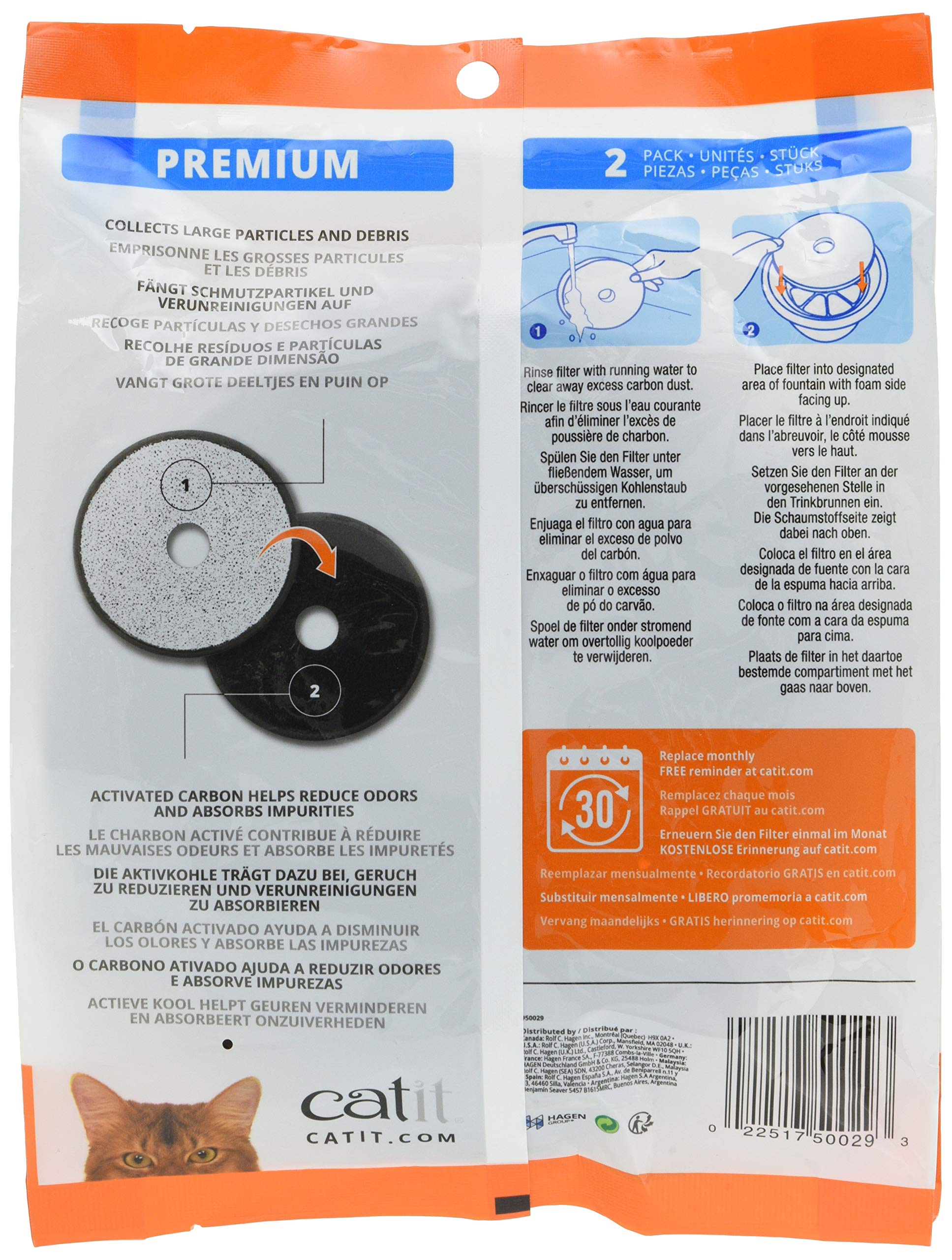 Catit Premium filtr wymienny do fontanny pitnej Catit "Fresh & Clear"