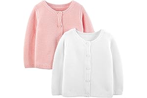 Pack of 2 Baby Girls' Knit Cardigan Sweaters
