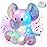 Glow Guards 12\'\' Musical Light up Rainbow Elephant Stuffed Animal,LED Singing Soft Wildlife Animal Plush Toy with Night Lights&Lullaby,Birthday Children\'s Day Hoilday Gift for Toddler Kids