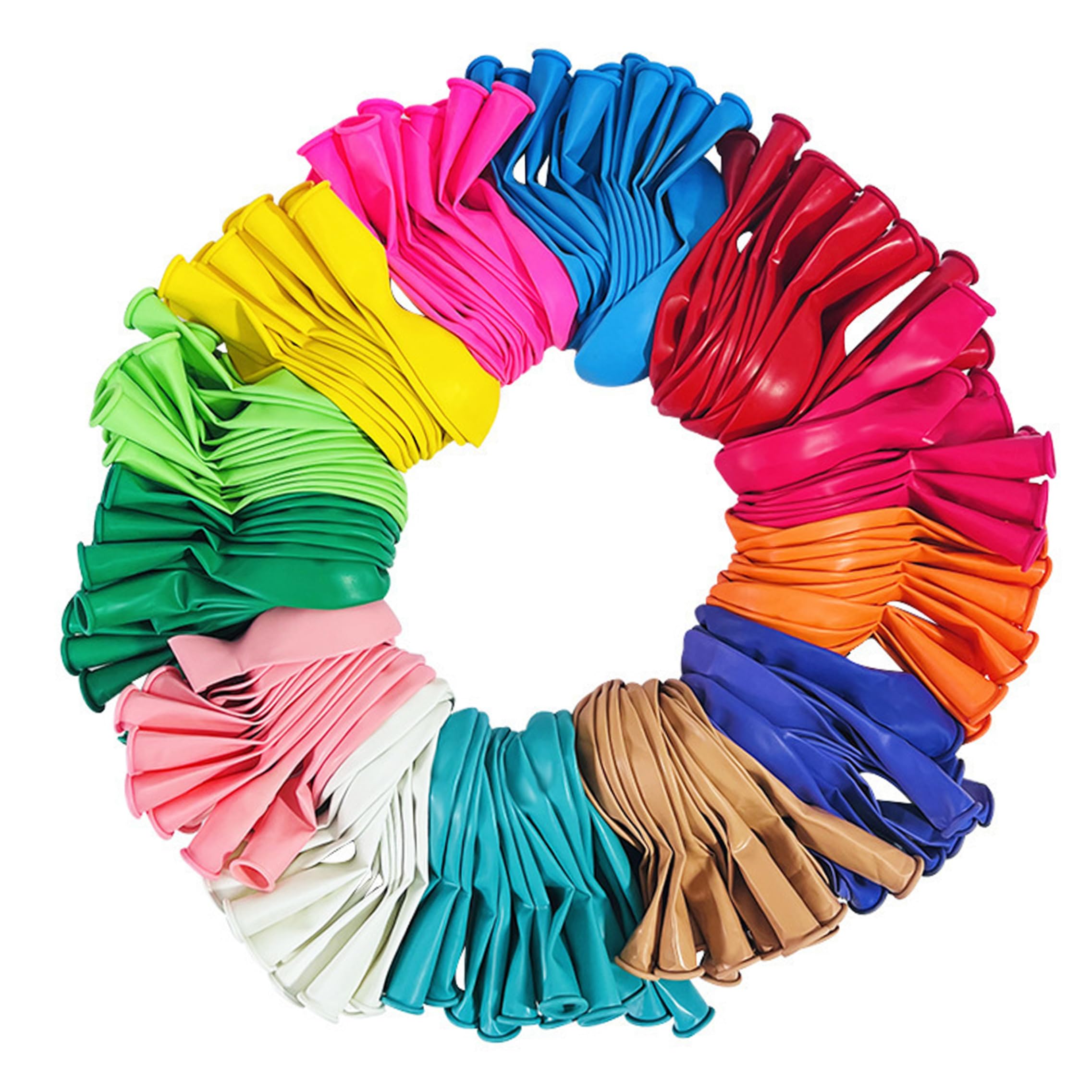 Globos a granel 1000PCS 10in, colores mezclados del partido del arco iris látex mate grueso