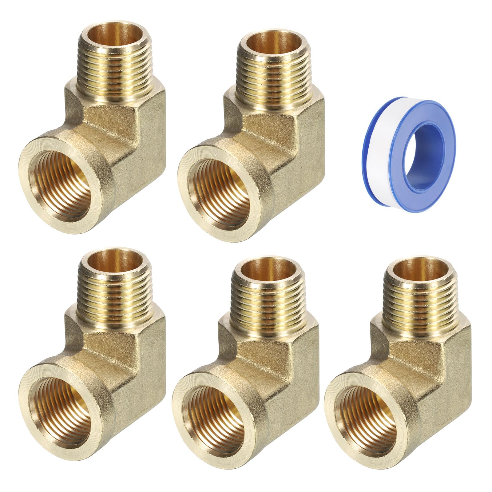 GRAINGER APPROVED 90° Extruded Street Elbow: Brass, 1/8 In X 1/8 In - Foto 2