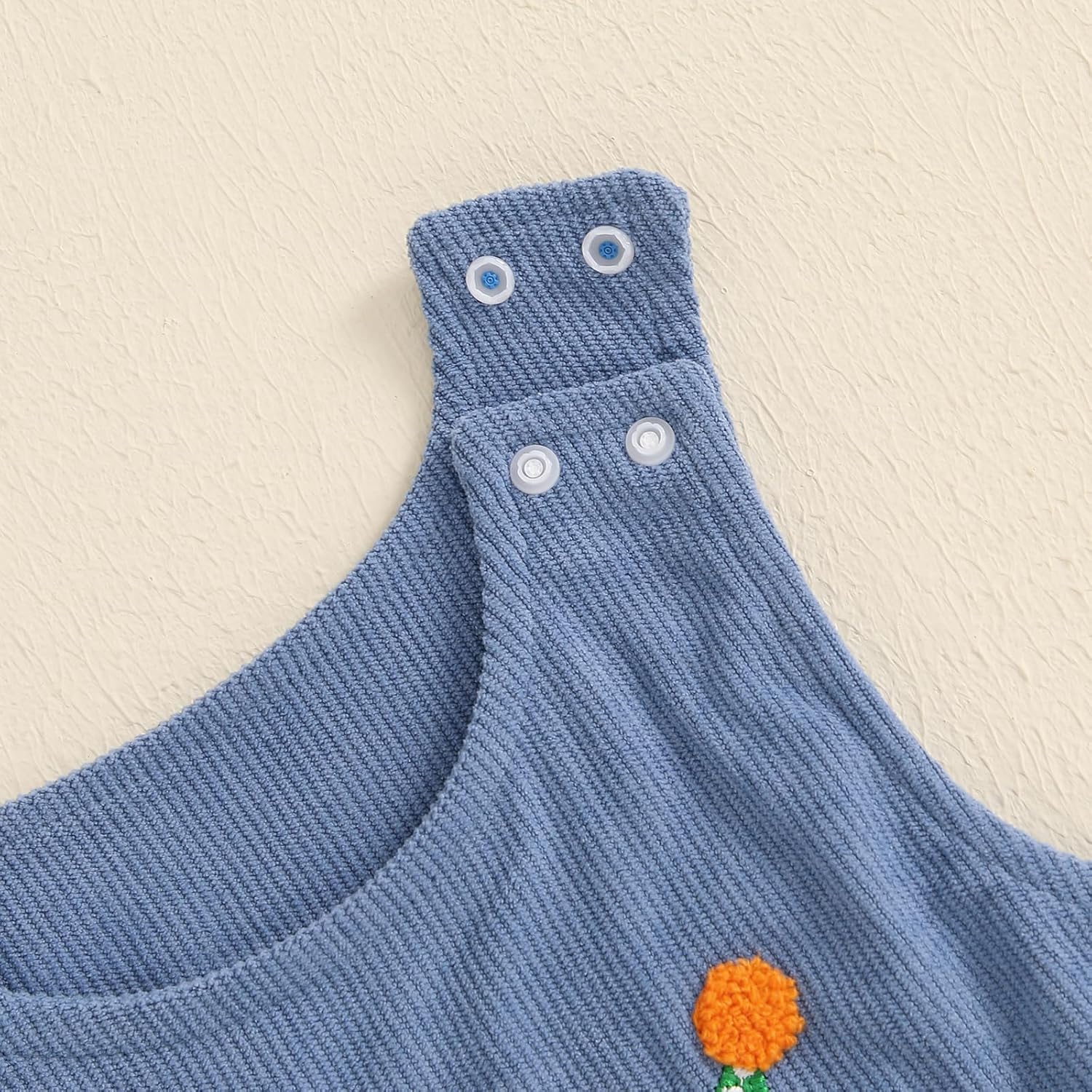 Lamuusaa Toddler Baby Boy Birthday Outfit Sleeveless One Embroidery Birthday Romper Corduroy Jumspuit Cake Smash Outfits - Image 3