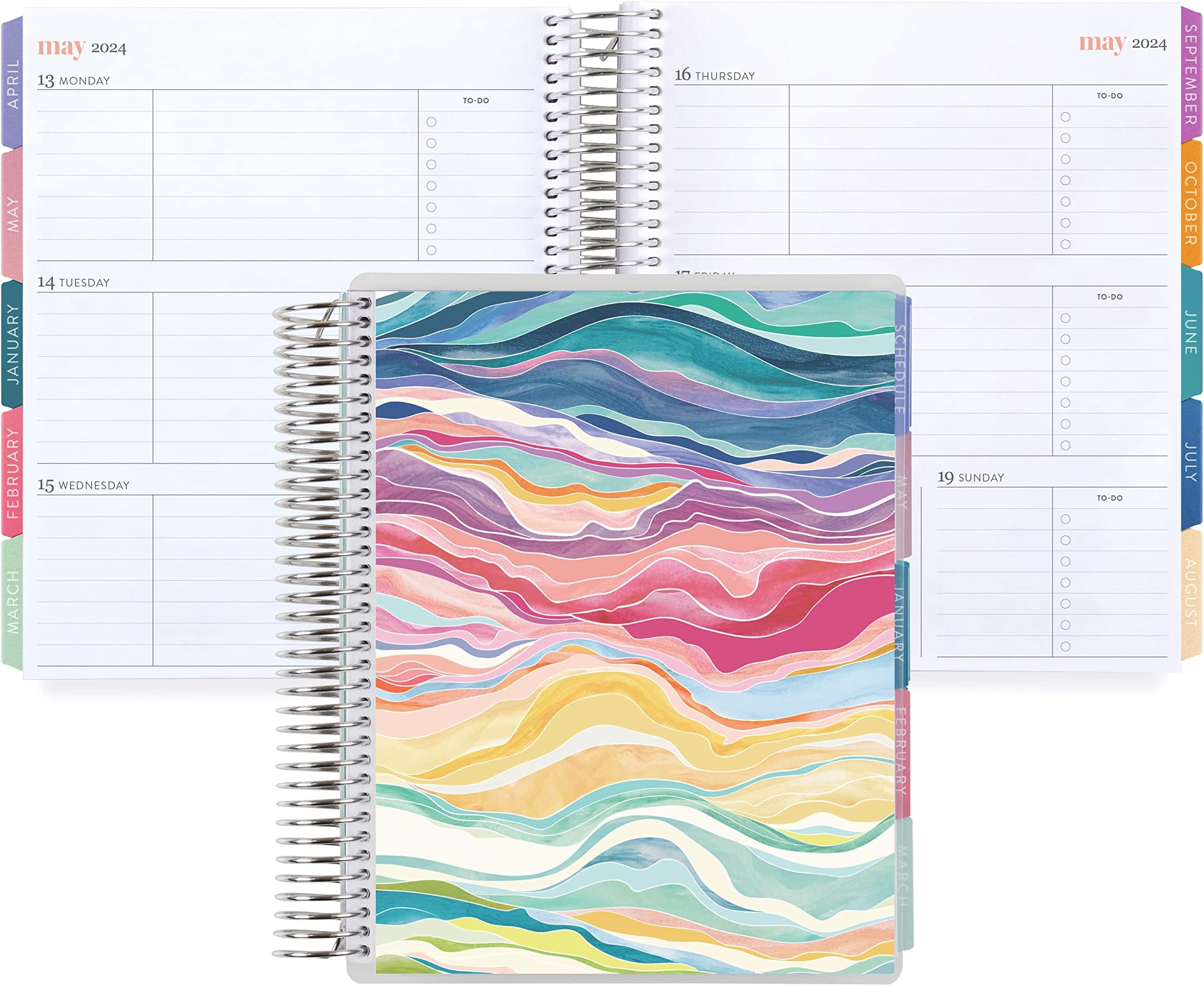 Erin Condren 7x9 Coiled Academic Planner (August 2024