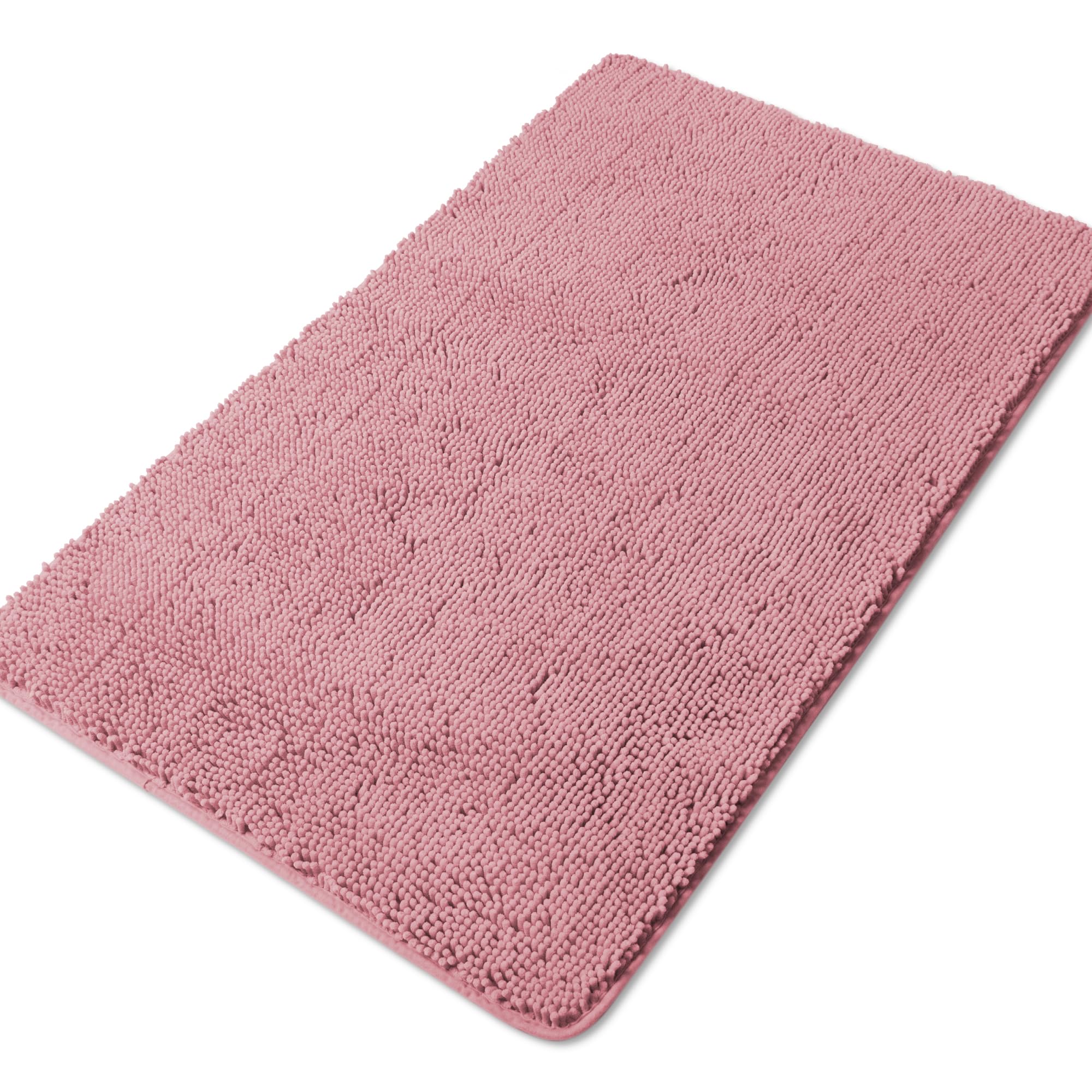 Yeaban Bathroom Runner, 30 x 50 Inch, Thick Chenille Long Bath Mat, Absorbent and Washable, Extra Large, Non-Slip Soft Runner for Bathroom, Shower, Sink - (Rose Dawn) — image 1