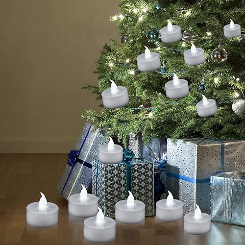 Miniatura 5 de Velas de té sin llama, funcionan con pilas, velas LED con pilas, velas falsas parpadeantes para boda, fiesta, cumpleaños, decoración del hogar,
