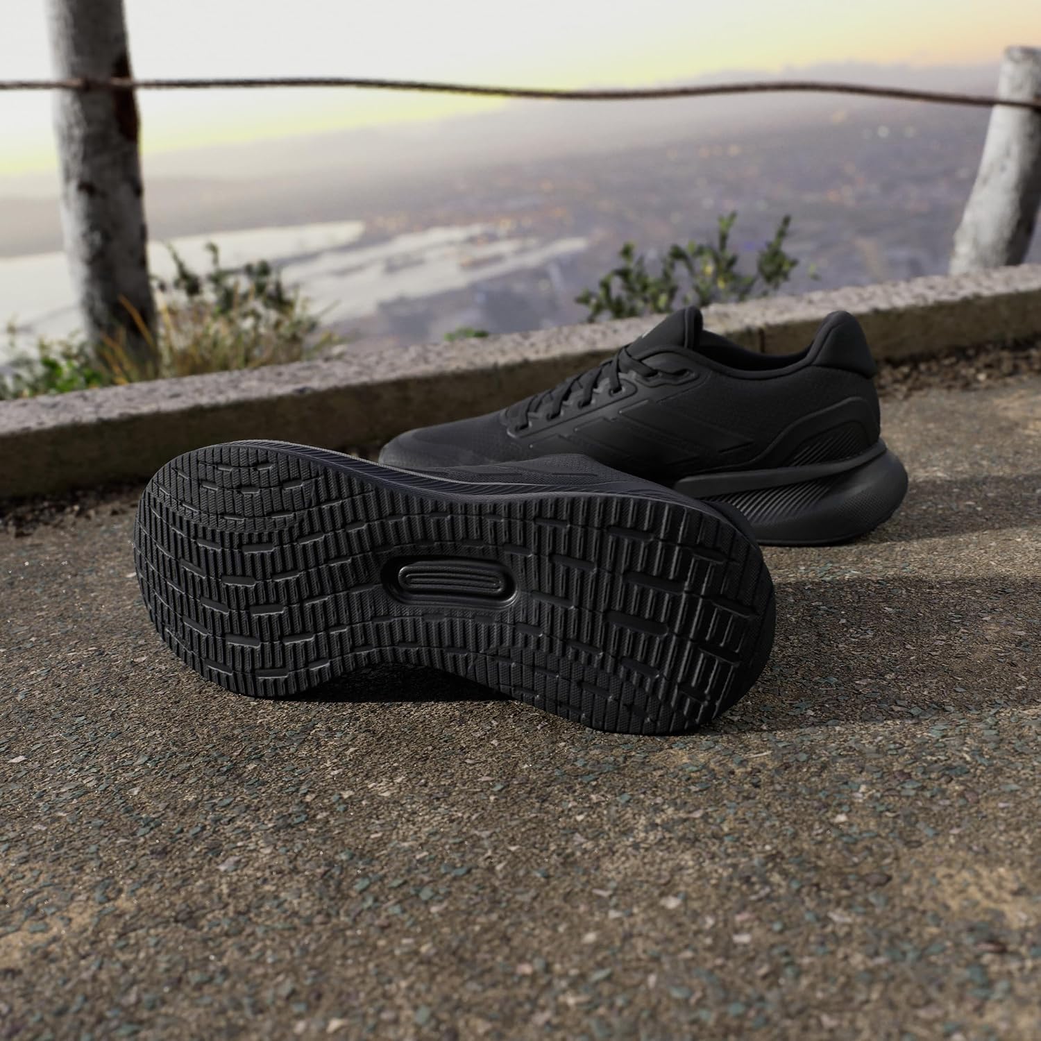 кроссовки adidas Core Runner 5 NKE45 унисекс для взрослых, 26,5 см, Core Black /Основной черный / Основной черный черный (IE8812), фото 9