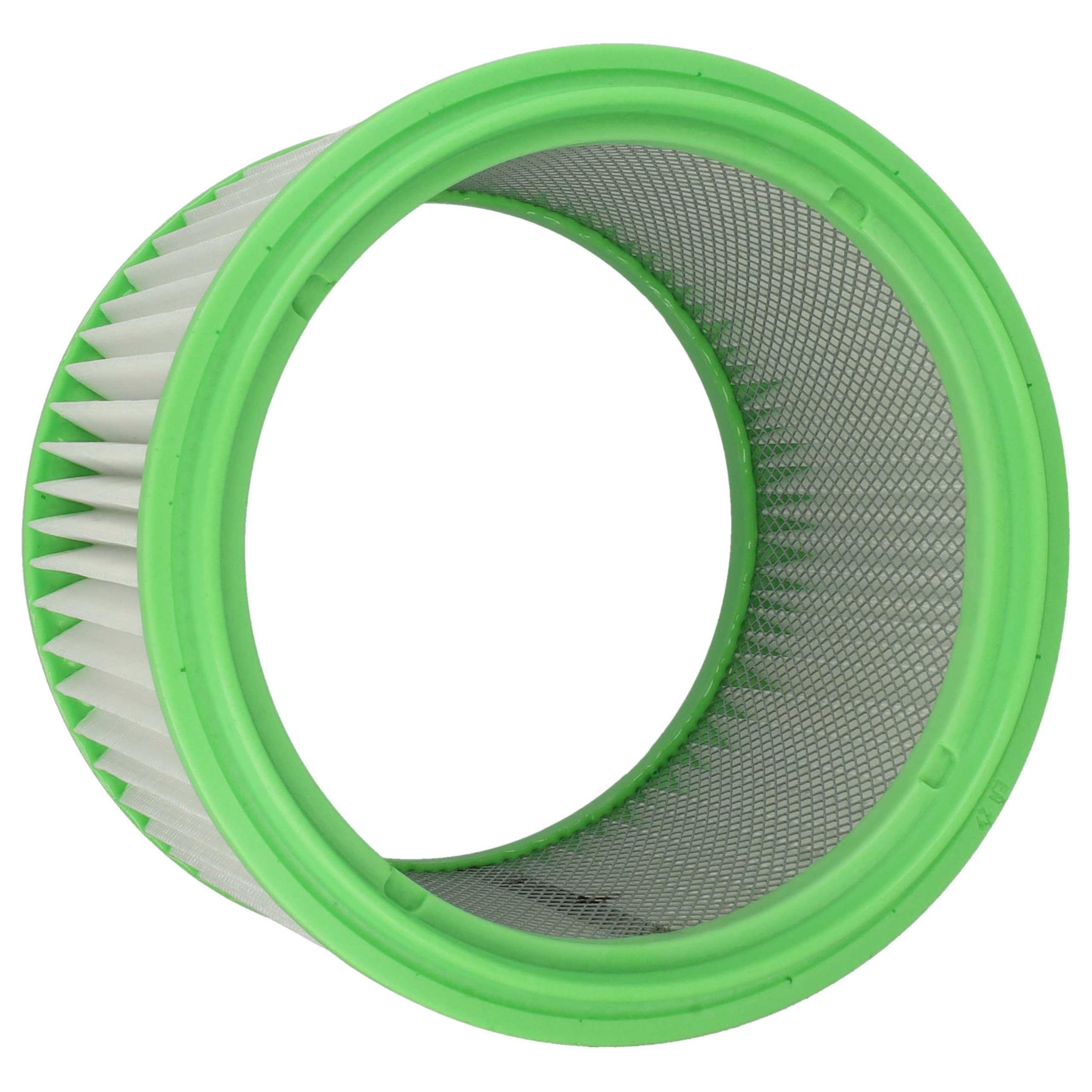 vhbw 8x Filtro plisado compatible con Gisowatt Industrial, Industrial 30X, Igea Ecosystem Cleaner aspiradora - verde blanco