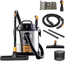 WAP Aspirador de Pó e Água Barril GTW INOX 20, Compacto, 20 Litros, com Filtro Lavável, 160mbar 1600W 220V