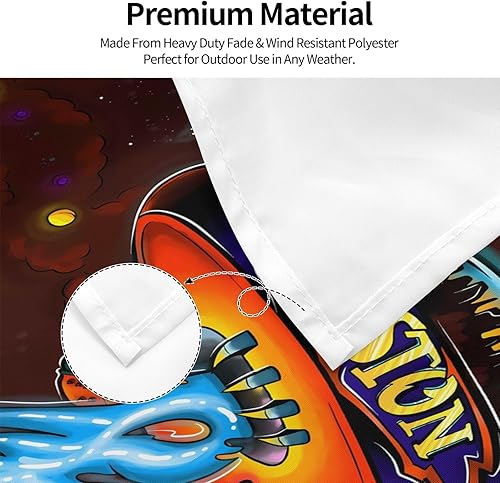 Miniatura 5 de Bandera de jardín con banda de Bostons para exterior, 3 x 5 pies, bandera de animé para patio, decoración de invierno para patio, festival al aire