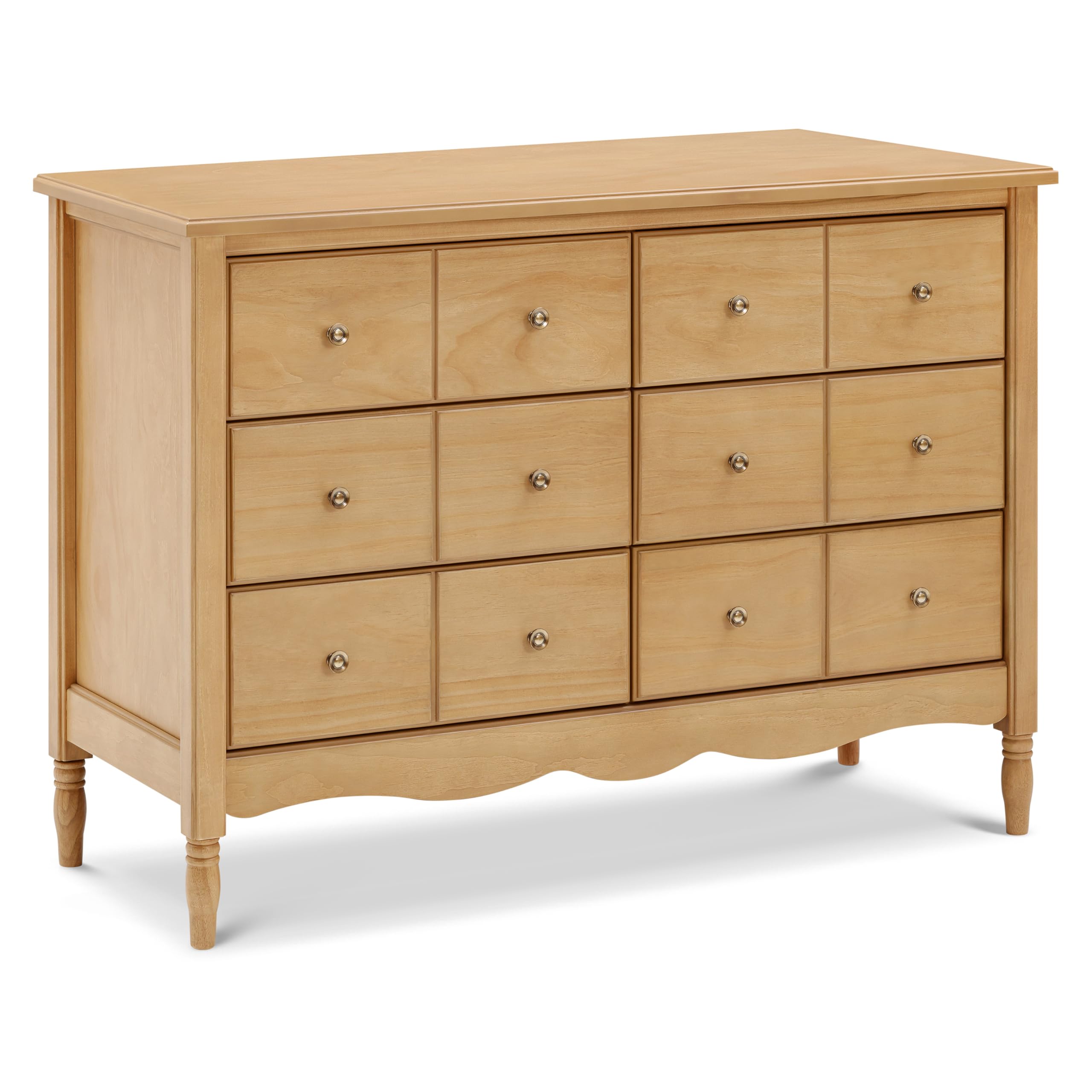 Namesake Liberty 6-Drawer Dresser in Honey, Fully Assembled, Greenguard Gold Certified, Smooth Glide, Adult and Child Nursery Dresser, Vintage/