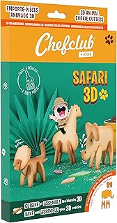 Chefclub Kids Safari 3D Cookie Cutters Multilingual