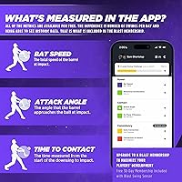 Vista 5 de Blast Softball - Analizador de swing (Sensor) - Desarrollo avanzado de jugadores para cada nivel, analiza oscilaciones, rastrea métricas, captura