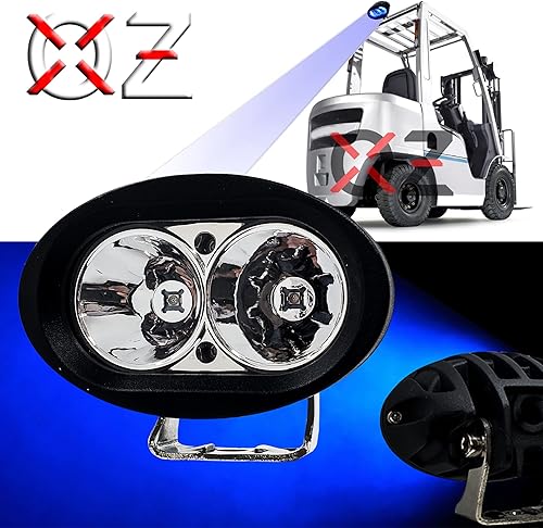 Miniatura 2 de Foco de luz LED azul de seguridad para carretillas, lámpara de advertencia para Offroad Race 12 voltios, 48 voltios