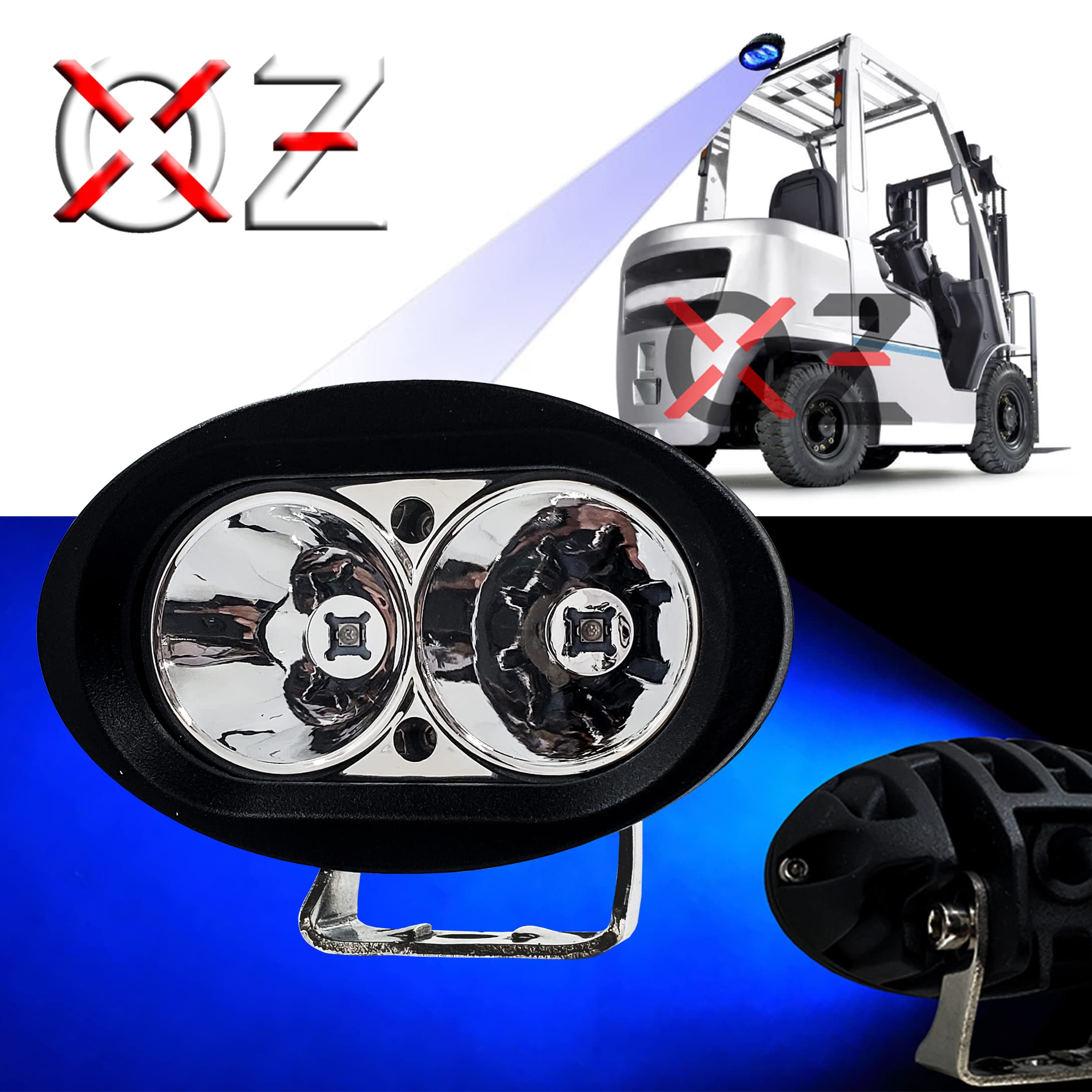 o437 ウォークライ　タラントウロス・ブルードー Amazon.co.jp: OZ-USA ブルーフォークリフトLEDライト倉庫安全