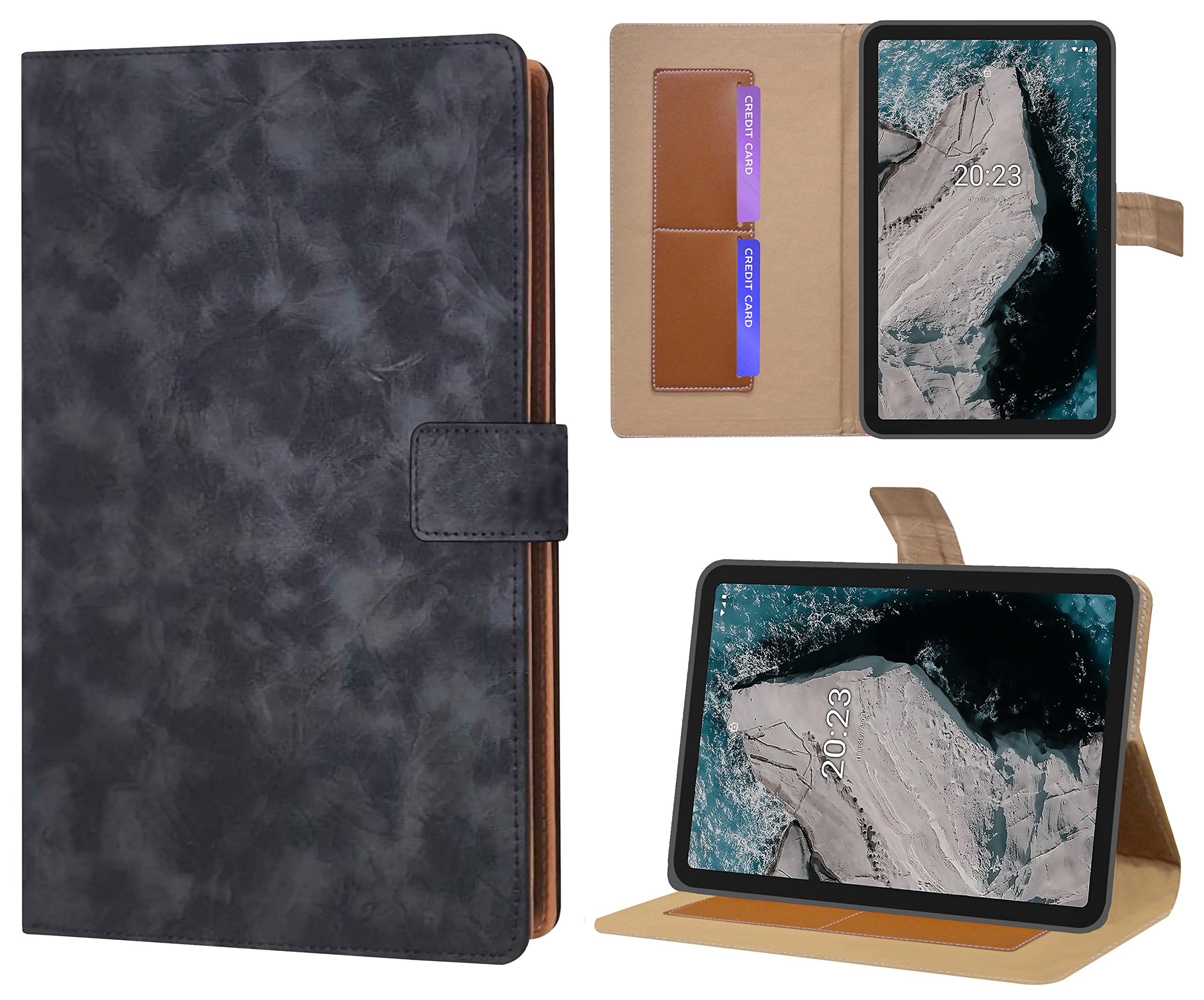 TGK Flip Cover for Nokia Tab T20 10.4 inch Case Business Design (Black) (B09LPWXQ9V) Amazon Price History, Amazon Price Tracker