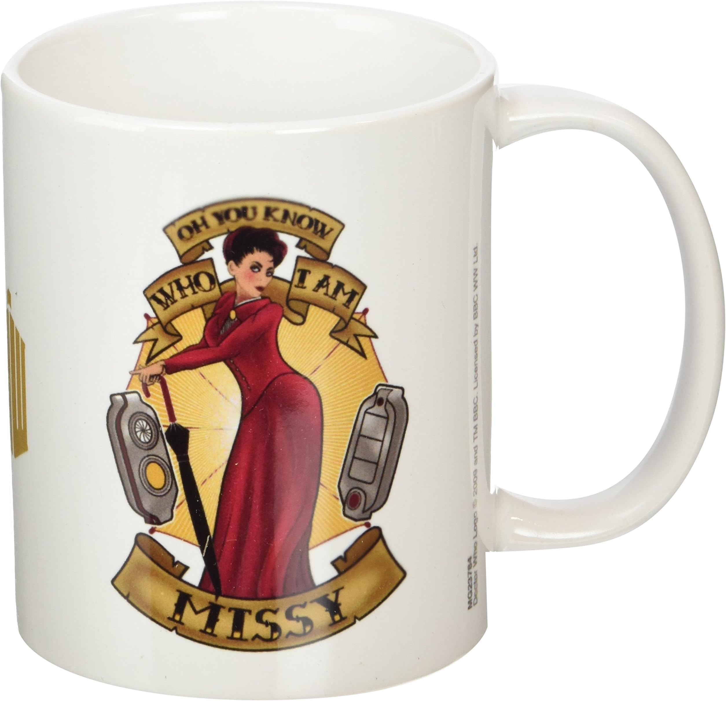 Pyramid International Doctor WHO (Missy Tattoo) Keramikbecher, Keramik, mehrfarbig, 8.5 x 12 x 10.5 cm