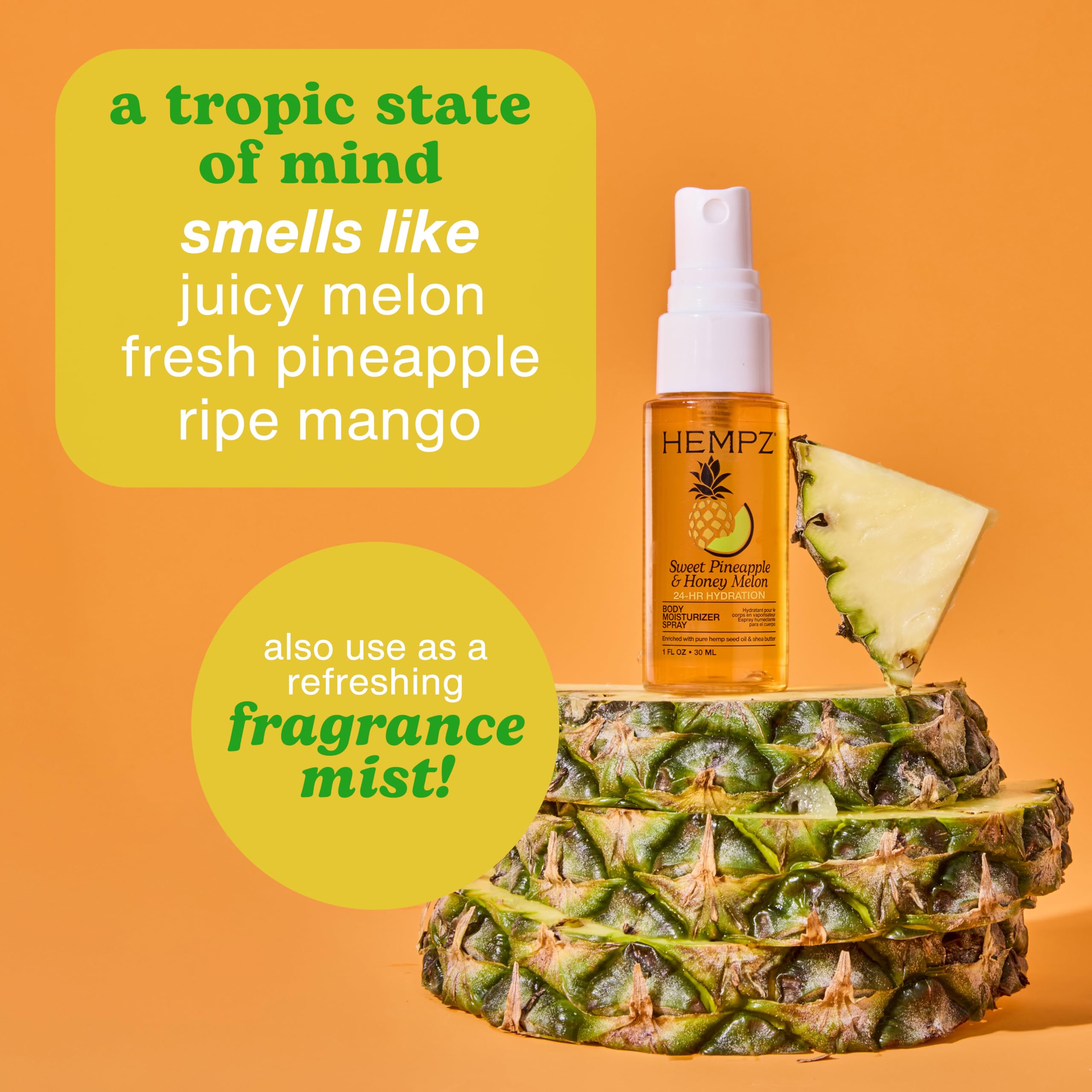 Hempz Sweet Pineapple & Honey Melon Body Moisturizer, Hydrating