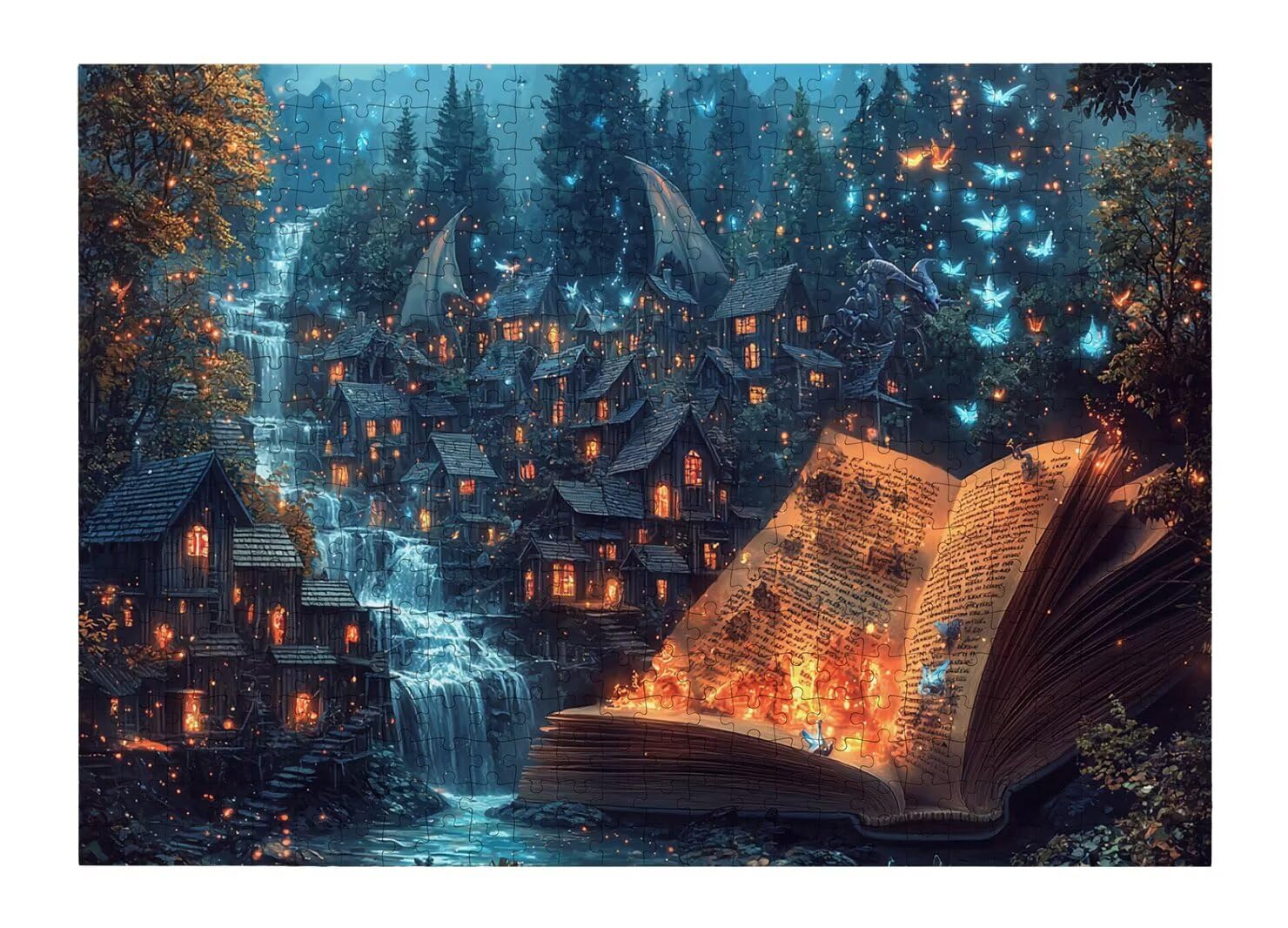 Puzzle 1000 elementów dla dorosłych, niemożliwe fantazyjne puzzle dla