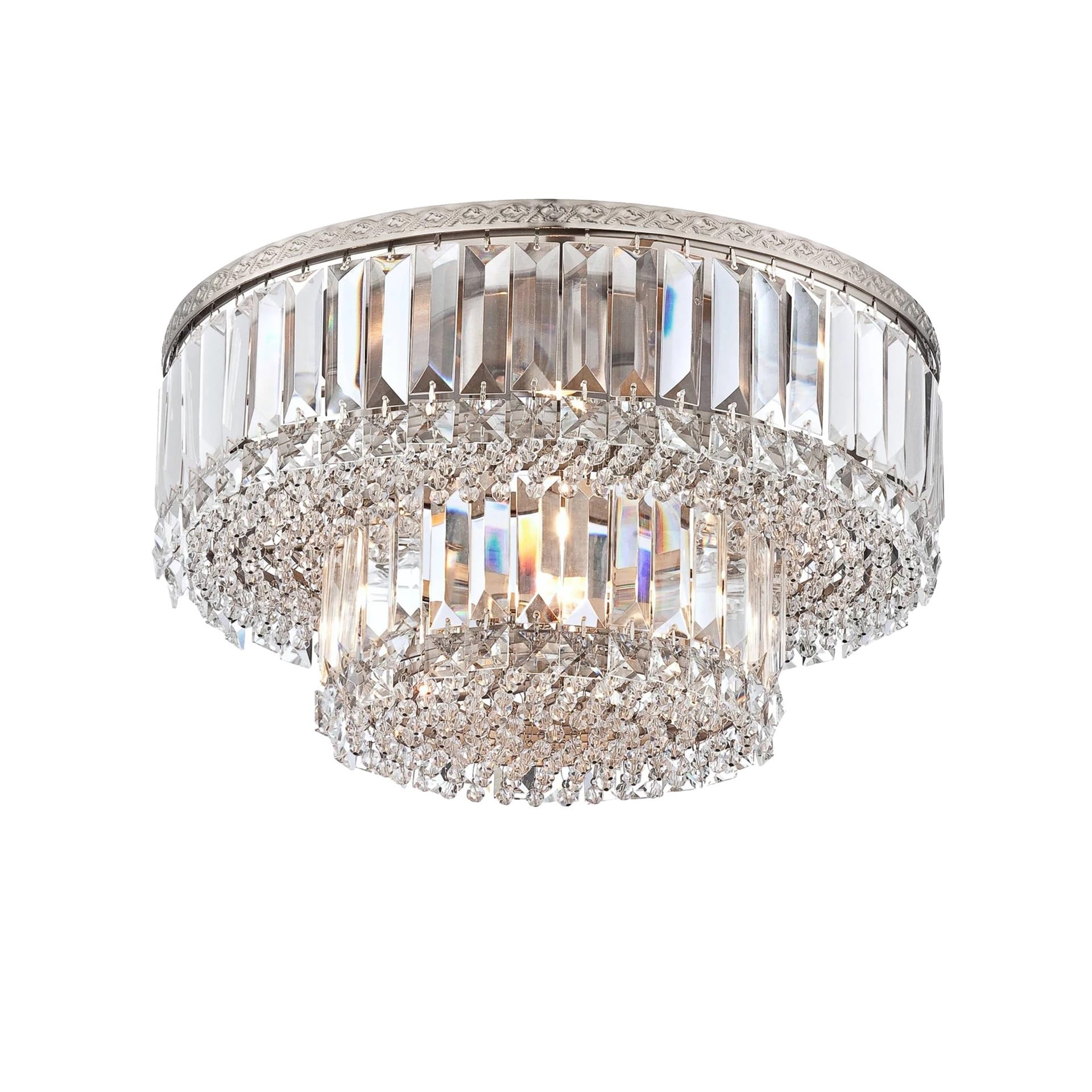 Lampes suspendues en cristal LED Dia50cm pour décoration de plafond