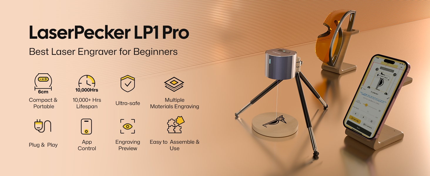Amazon.com: LaserPecker LP1 Pro Laser Engraver for Beginners Amazon.com: LaserPecker LP1 Pro Laser Engraver for Beginners
