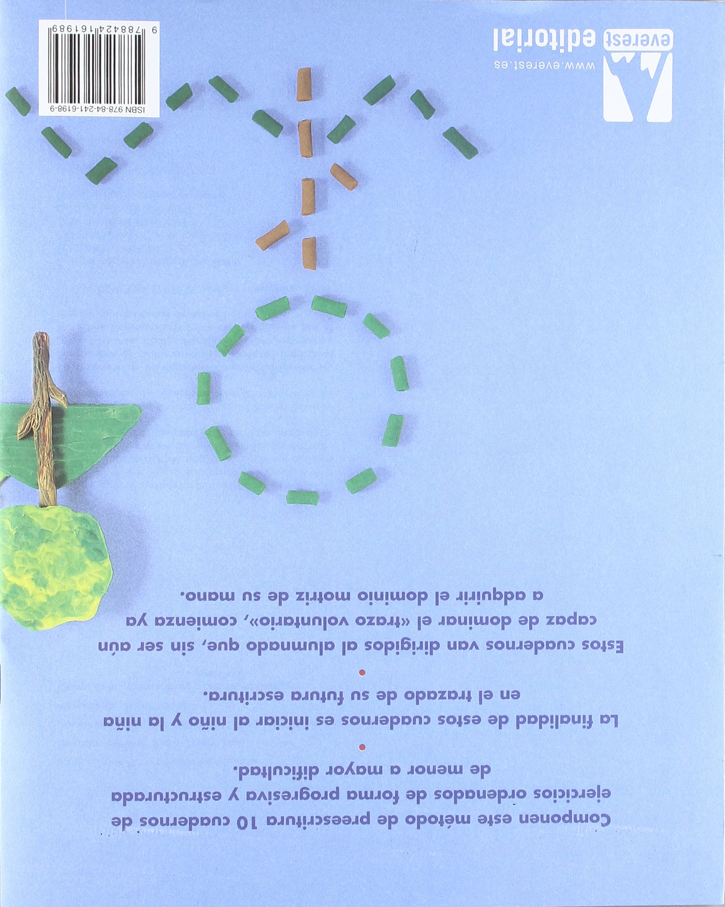Juego con los palotes 8: Fichas de preescritura progresiva