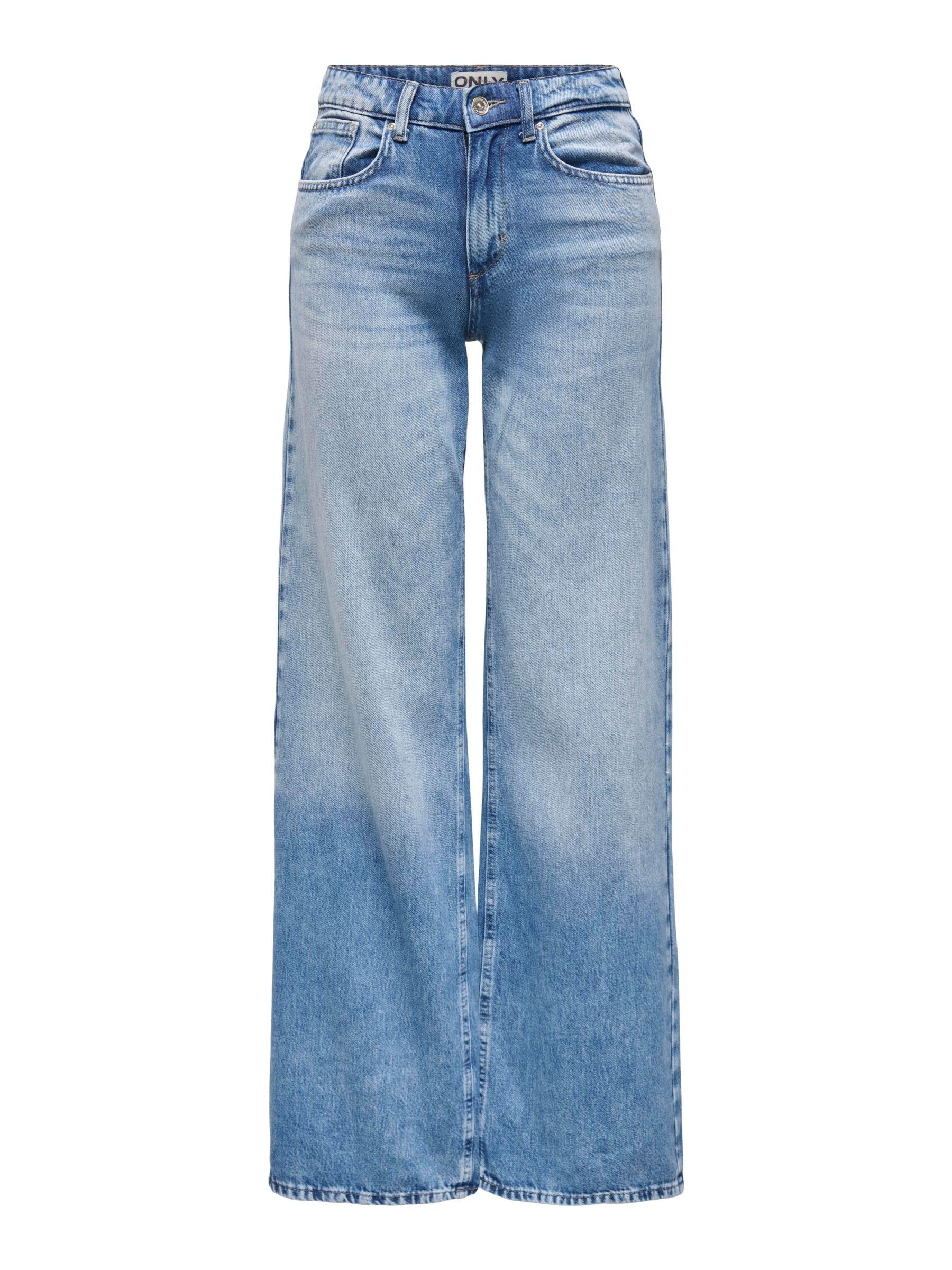 ONLY Female Jeans mit weitem Bein ONLJUICY Hohe Taille Weiter Beinschnitt Jeans