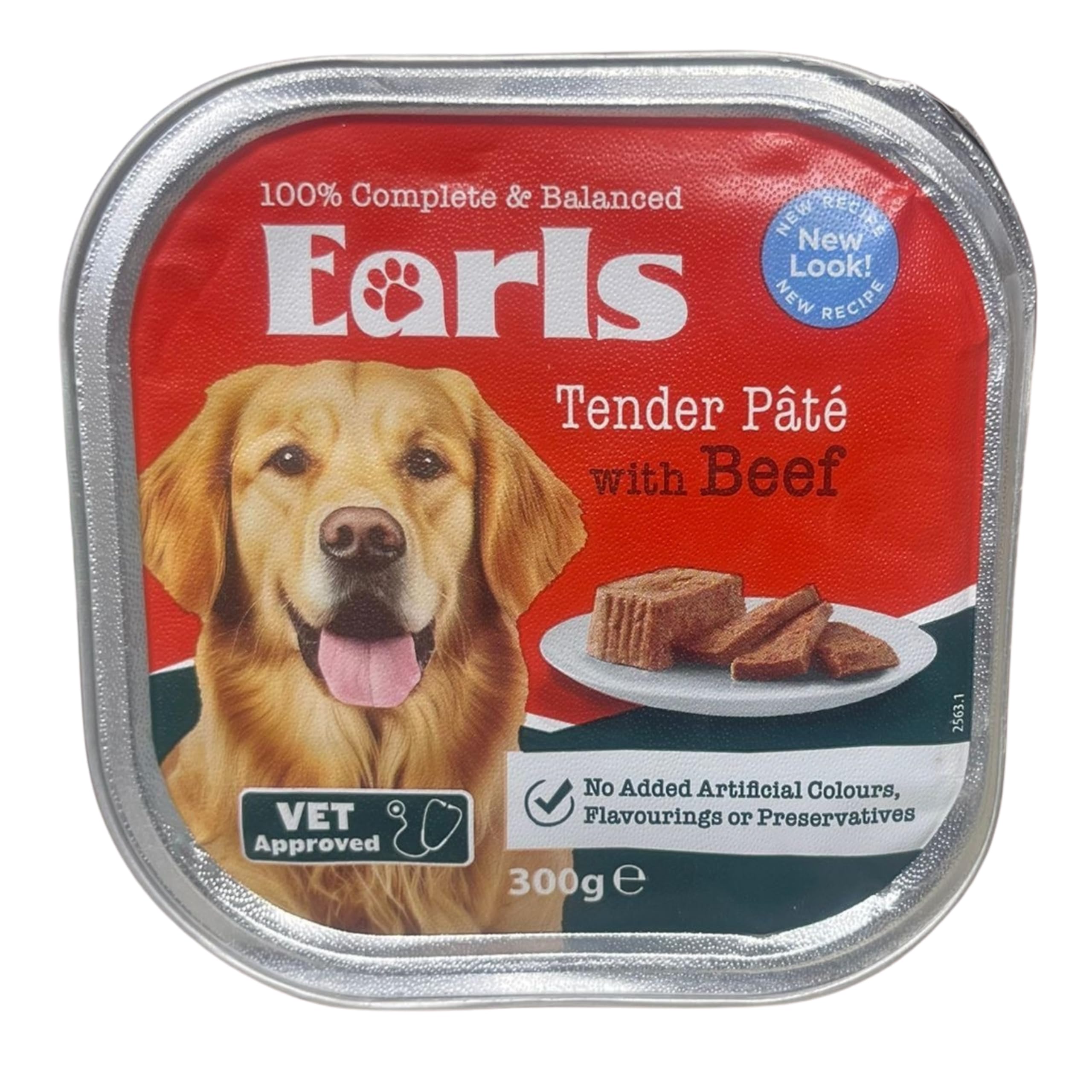 Ark Future Earls Tender Pate Wet Dog Food Pack of 4x 300g – 100% Complete & Balanced Meal – Vet Approved – No Added Artificial Colours, Flavourings or Preservatives (4x, Beef)