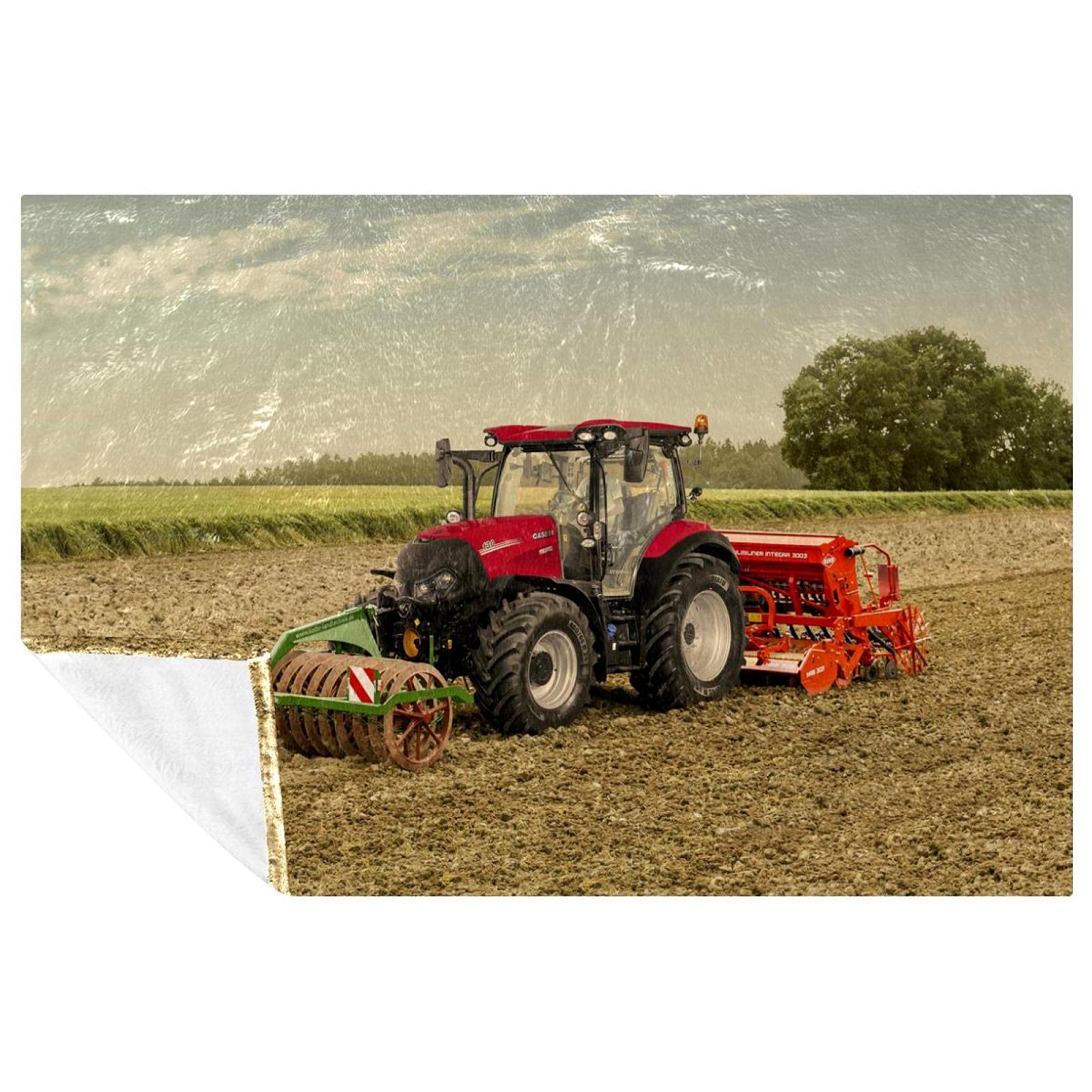 Couverture chaude Harvester plaid contre le froid lit canapé voyage