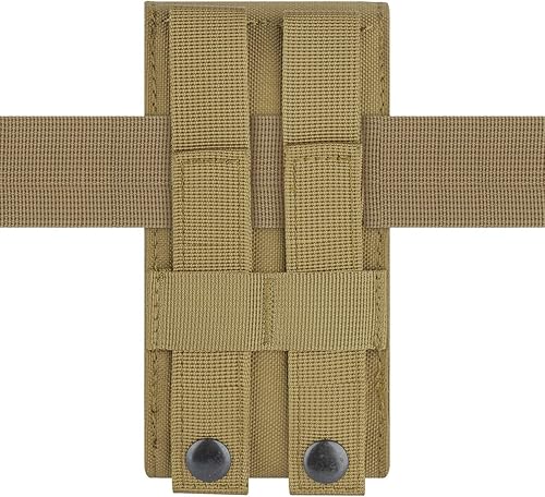 Miniatura 5 de Urvoix Army Camo Molle - Bolsa para cinturón de teléfono celular, funda tamaño L, color caqui