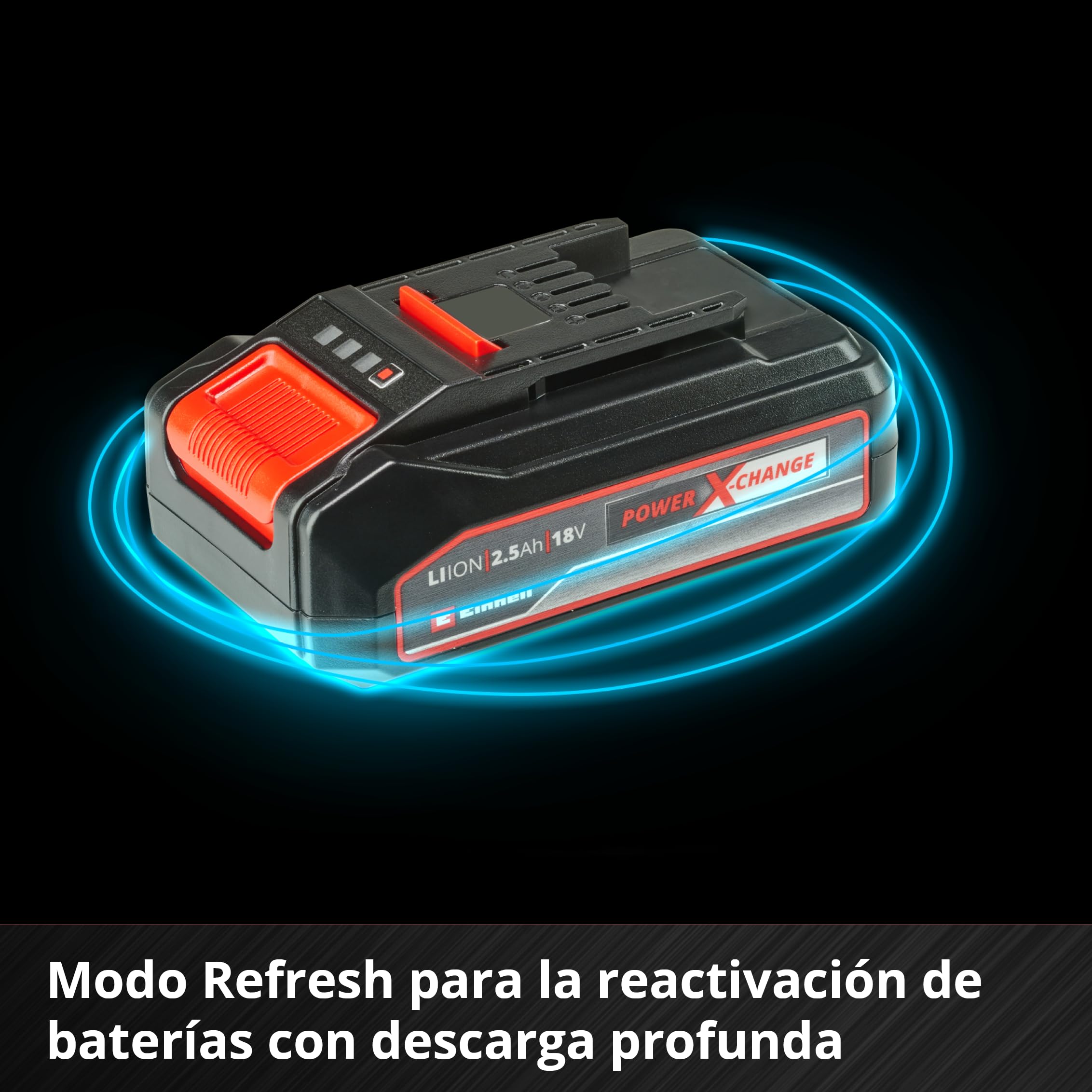 Einhell PXC-Kit Inicio PXC 18V 2,5 Ah (batería y Cargador, para Todos los Dispositivos Power X-Change, Sistema de gestión de batería ABS controlado por el Proceso, Pantalla LED de 3 Niveles)