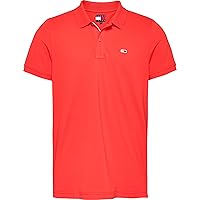 Tommy Jeans Tjm Slim Placket Polo Ext Dm0Dm20676, Polo a Maniche Corte