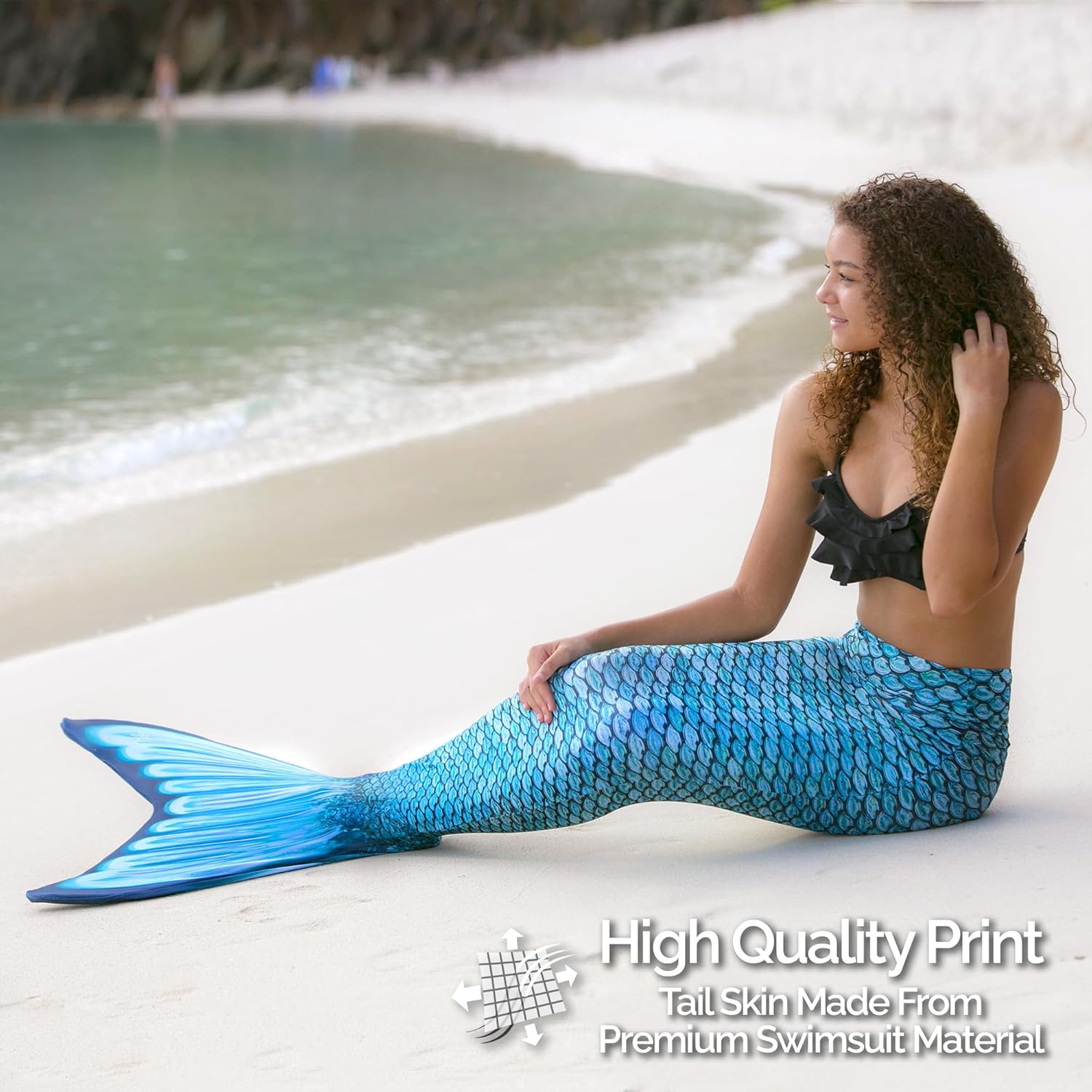 Fin Fun Mermaidens - Adult Mermaid Tails for Swimming for Women with Monofin
