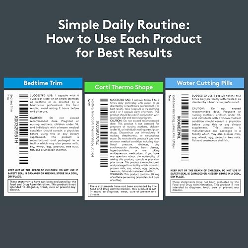 Miniatura 8 de Youth & Tonic Lean Sculpt - Limpieza definida – Peso del agua, forma de cortithermo y ajuste a la hora de acostarse para el metabolismo de