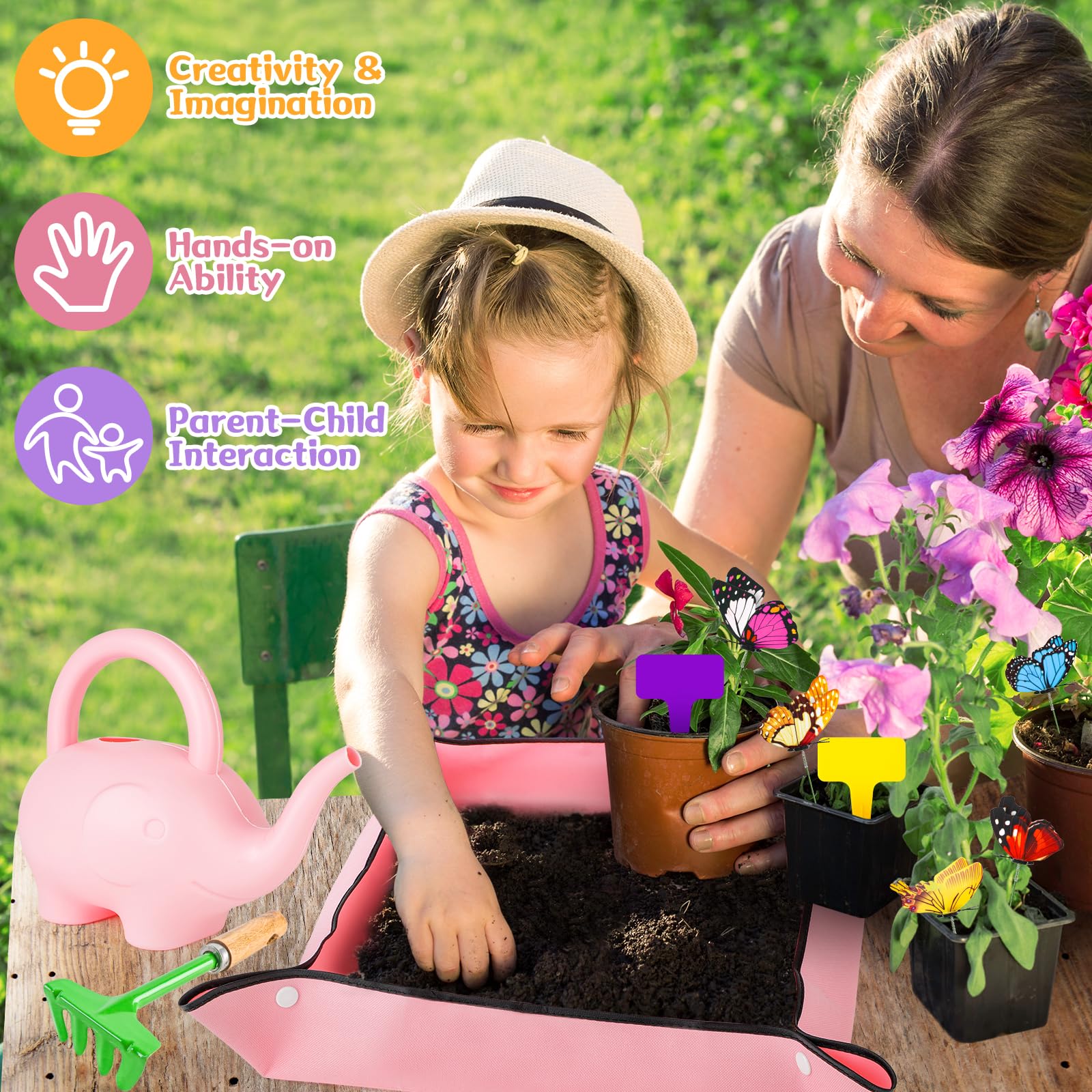 FGALING Garden Shovel Planting Tool, Gardening Work Tool, Children's Mini Variety Gardening Tool Set Price In UAE
