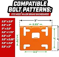 Vista 3 de GoSports Llanta de baloncesto de acero de 18 pulgadas regulada - Elige entre fijo o separable - Uso para reemplazo o montaje en garaje