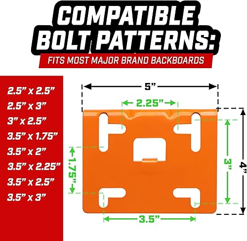 Miniatura 3 de GoSports Llanta de baloncesto de acero de 18 pulgadas regulada - Elige entre fijo o separable - Uso para reemplazo o montaje en garaje