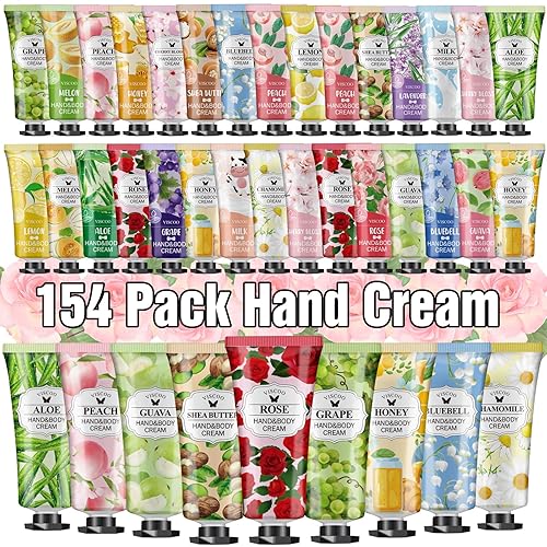 Paquete de 154 regalos de crema de manos para mujeres, regalos del día de la madre para mamá, regalos de agradecimiento a los maestros de la semana