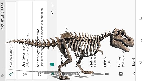 Esqueleto de dinossauro anda no telefone piada