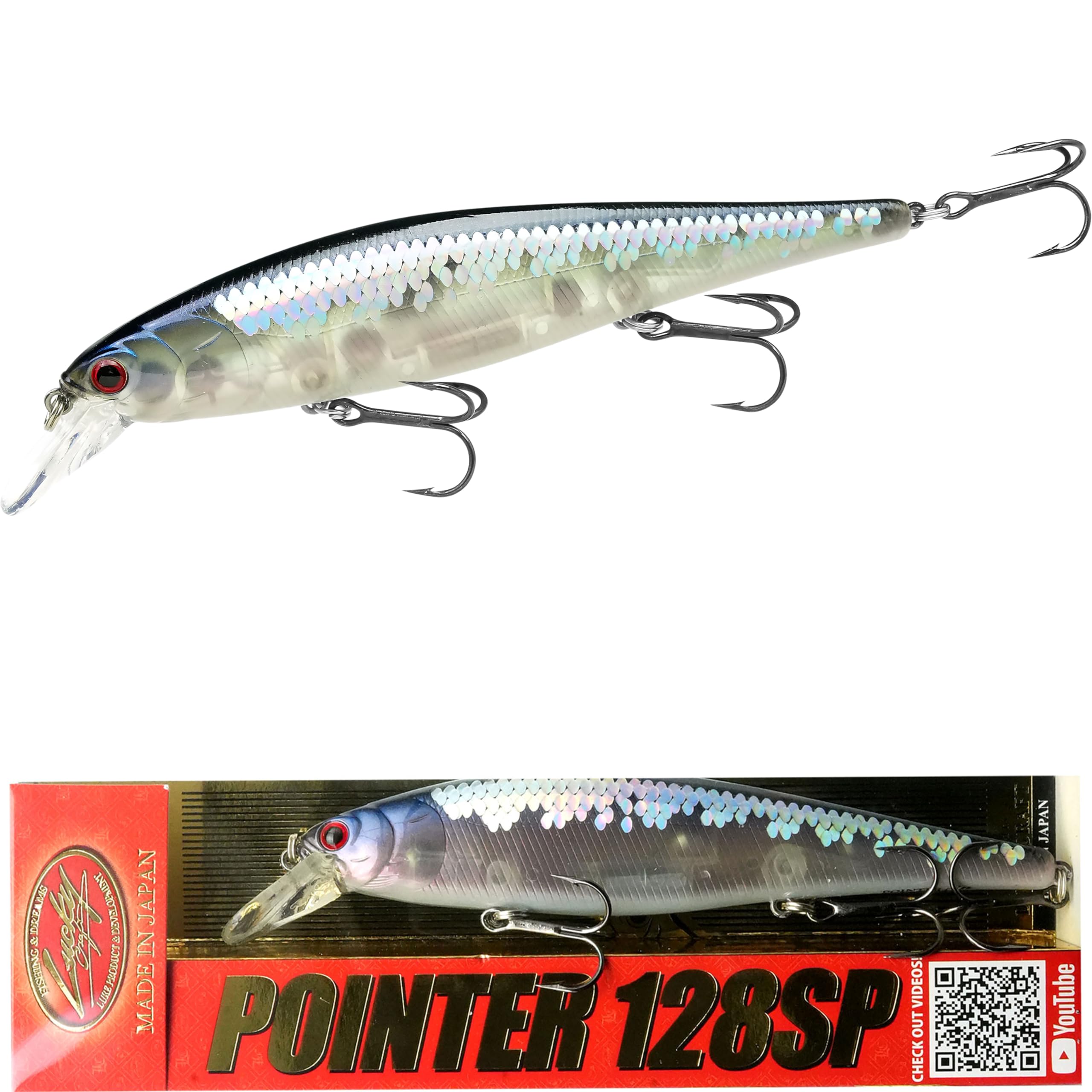 LUCKY CRAFT Pointer 128SP - Bass Fishing Jerkbait -23