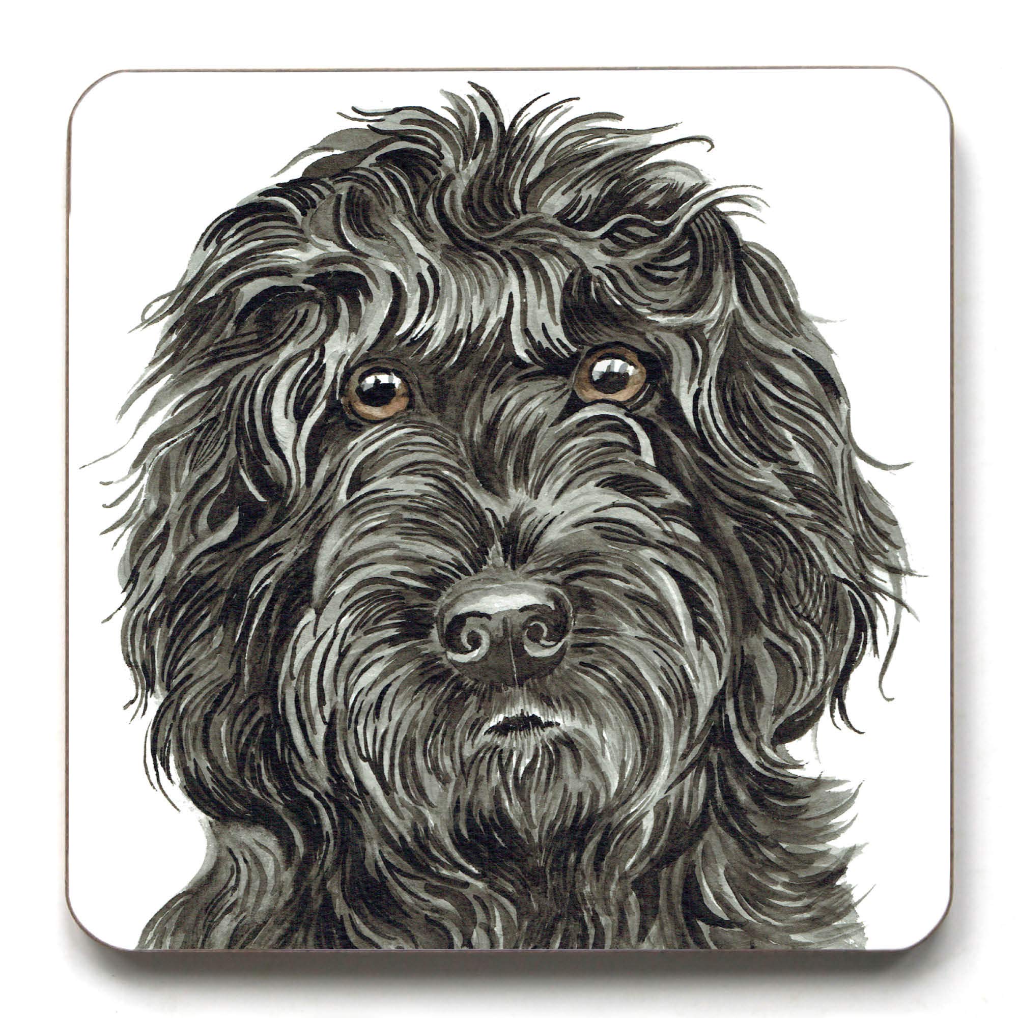 Waggydogz Black Cockapoo Coaster (Cst-240)
