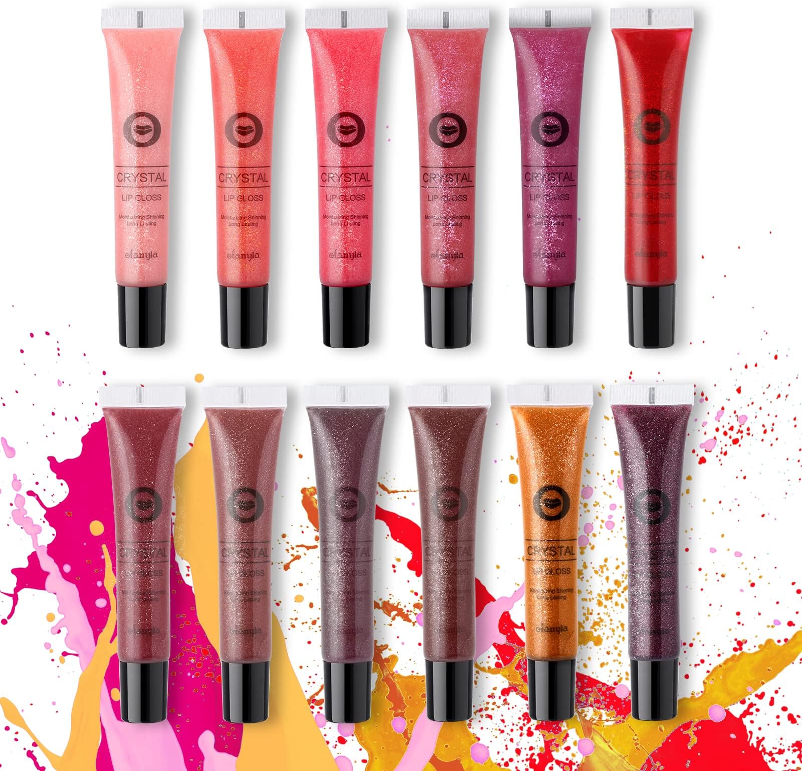 Enchante Ellen Tracy 10 Pc Lip Gloss Collection, Shimmery
