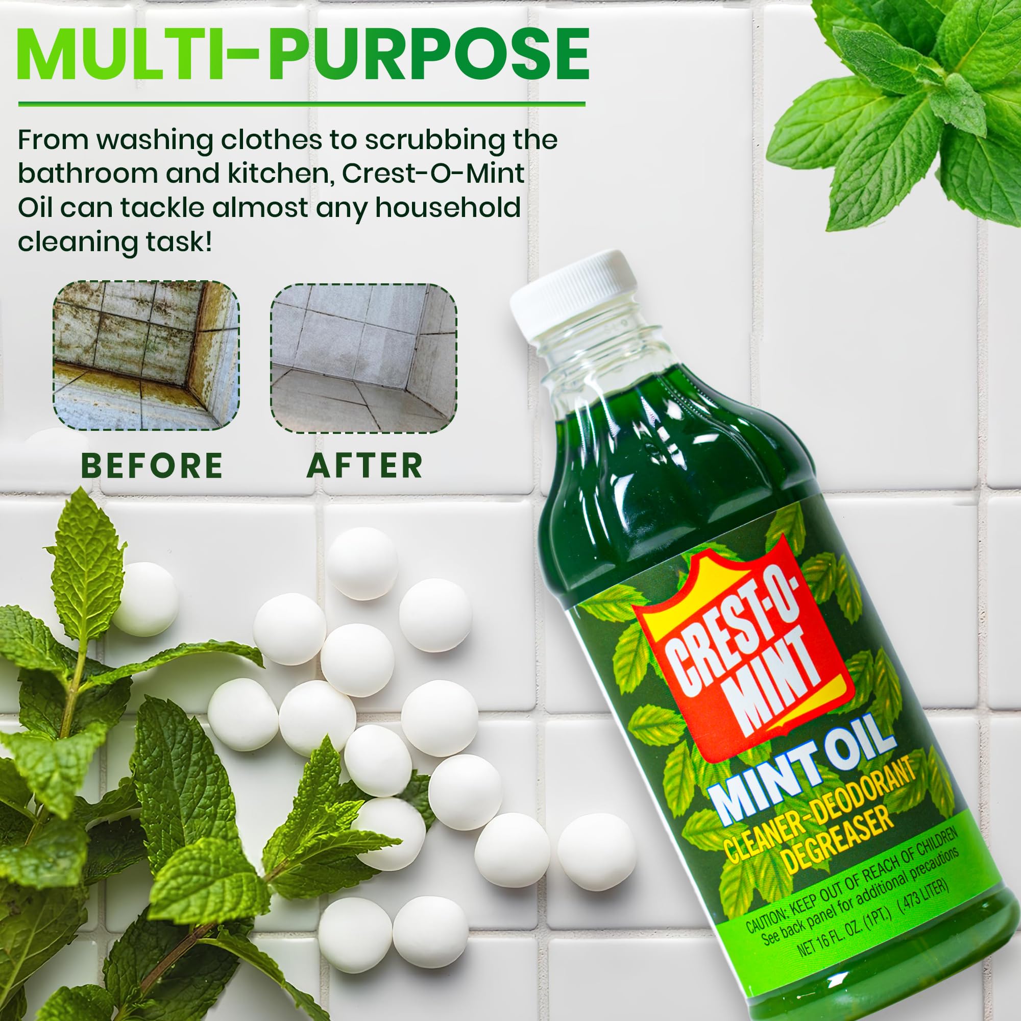 Amazon.com: Crest-O-Mint Oil Multipurpose Cleaner & Degreaser