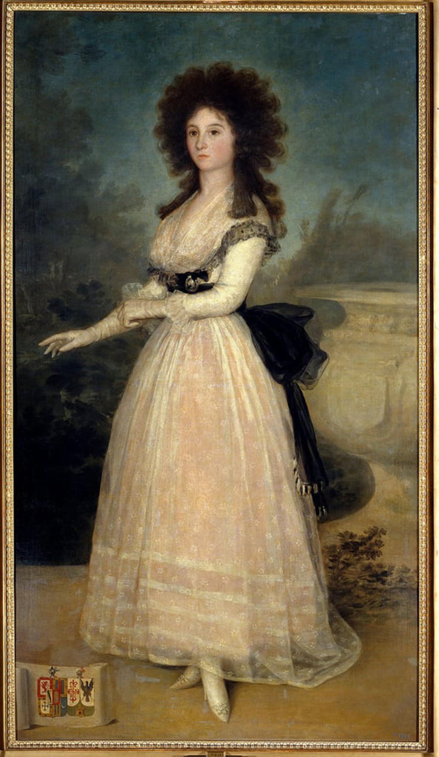 POSTERIIk Famous Animal Posters Vintage Picture Portrait in Foot of Dona Tadea Arias De Enriquez Painting by Francisco De Goya Modern Wall Decor for Home Decor 60x90cm