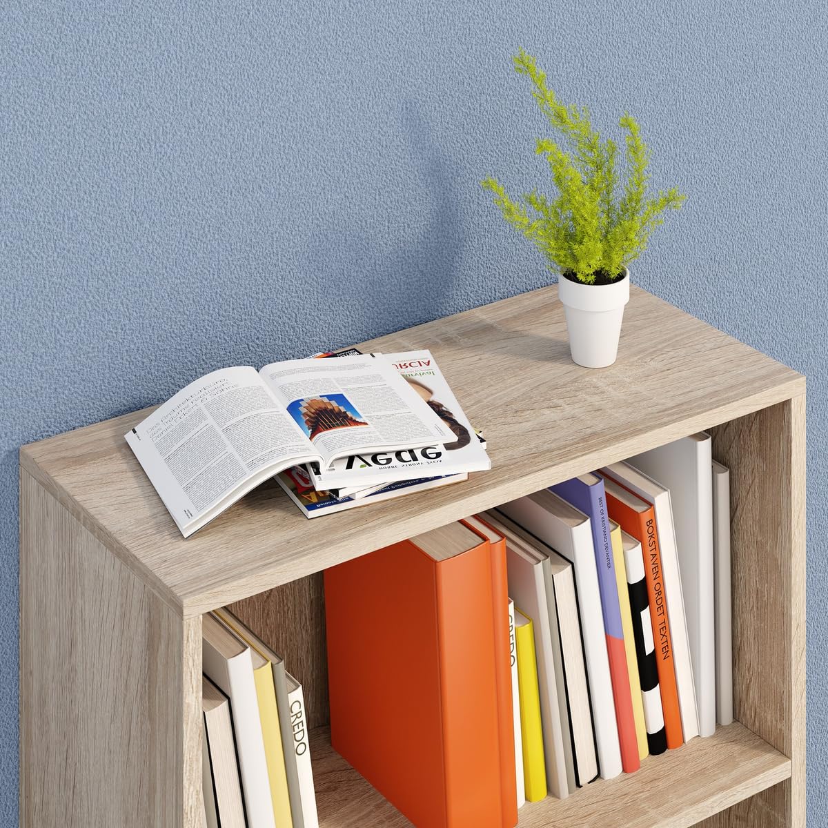 Casaria® Libreria Scaffale Vela 190cm 5 Ripiani Mobile Archiviazione Documenti Ufficio Soggiorno