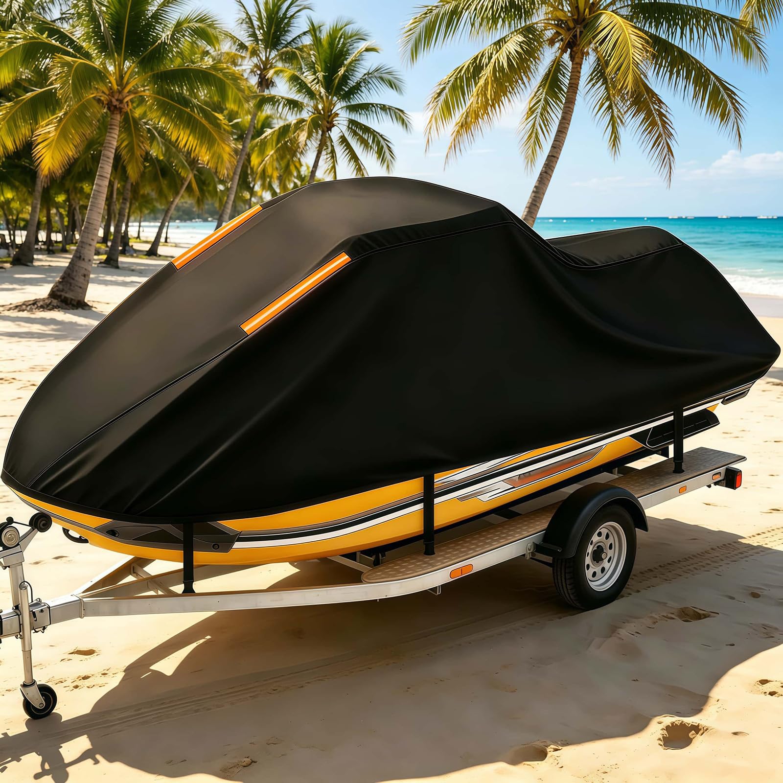 Bâche de jet ski Kawasaki 750SX 1992 idéale pour sécuriser votre machine sur remorque. - 8